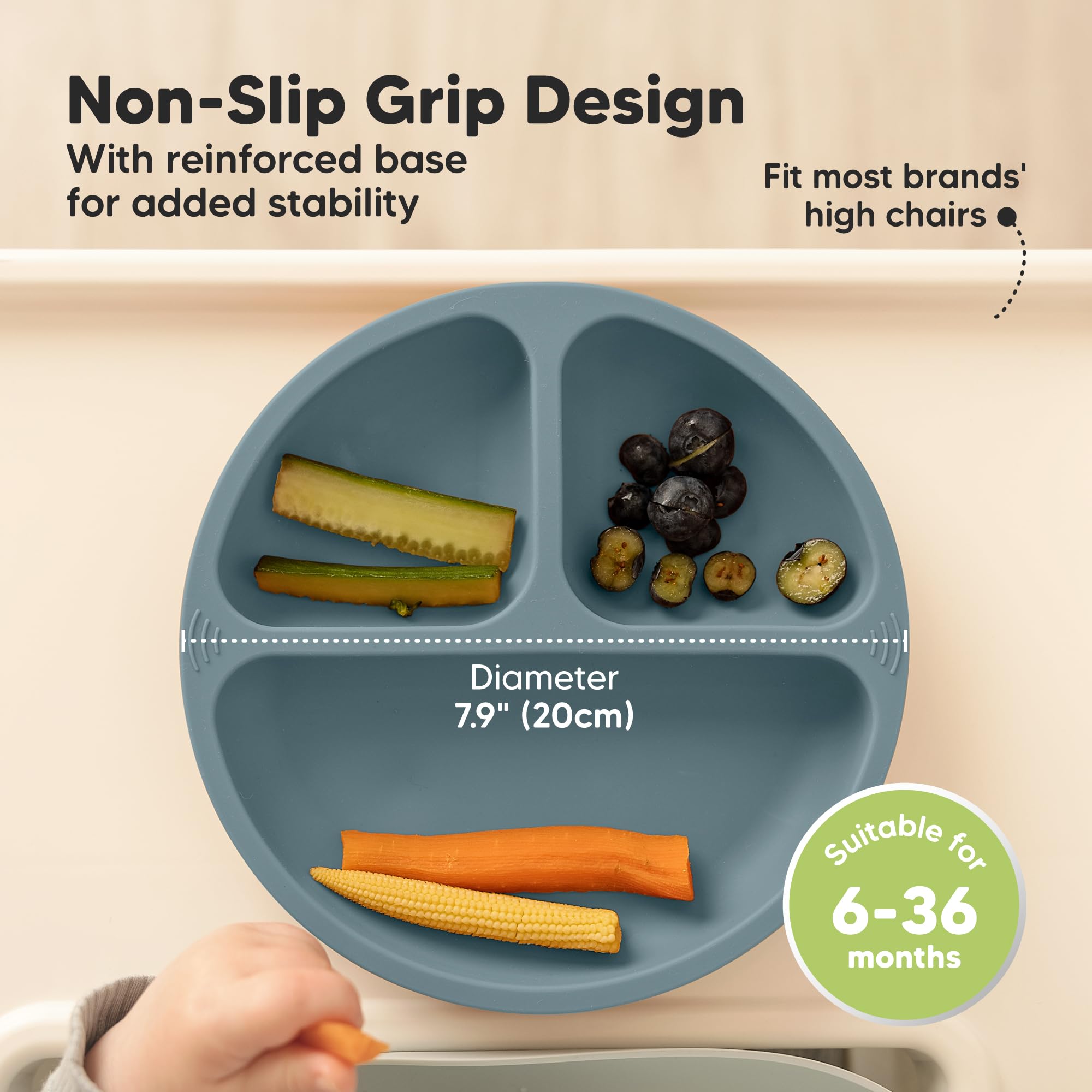 Foto 5 pulgar | Platos de Succión Keababies 3 Piezas - Venta Internacional