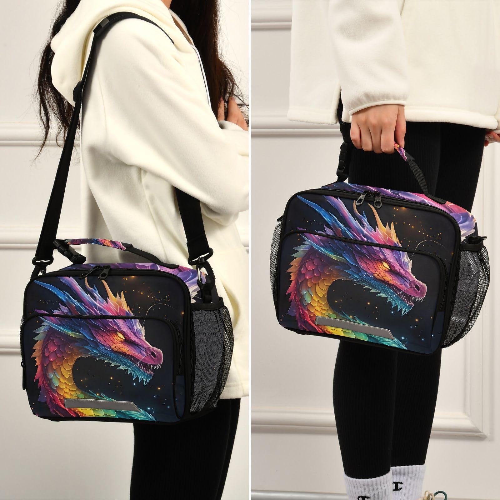 Foto 2 | Fiambrera Alaza Dragon Galaxy Colorful Para Niños Con Aislamiento - Venta Internacional.
