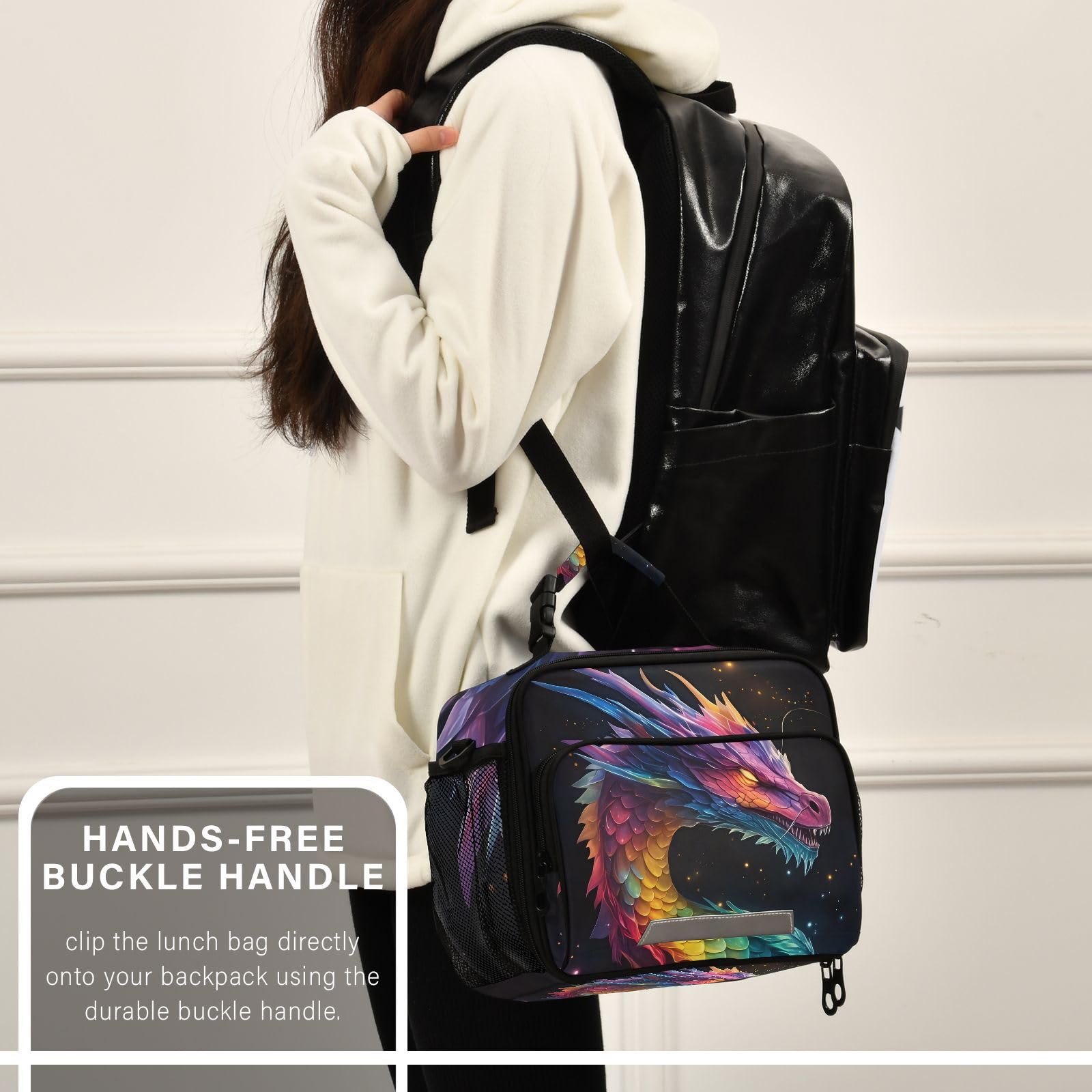 Foto 7 pulgar | Fiambrera Alaza Dragon Galaxy Colorful Para Niños Con Aislamiento - Venta Internacional.
