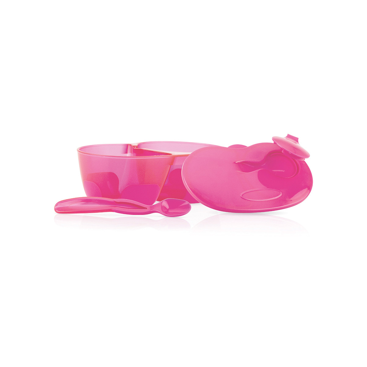 Tazón Con Cuchara  Color Rosa  Nuby95272RS