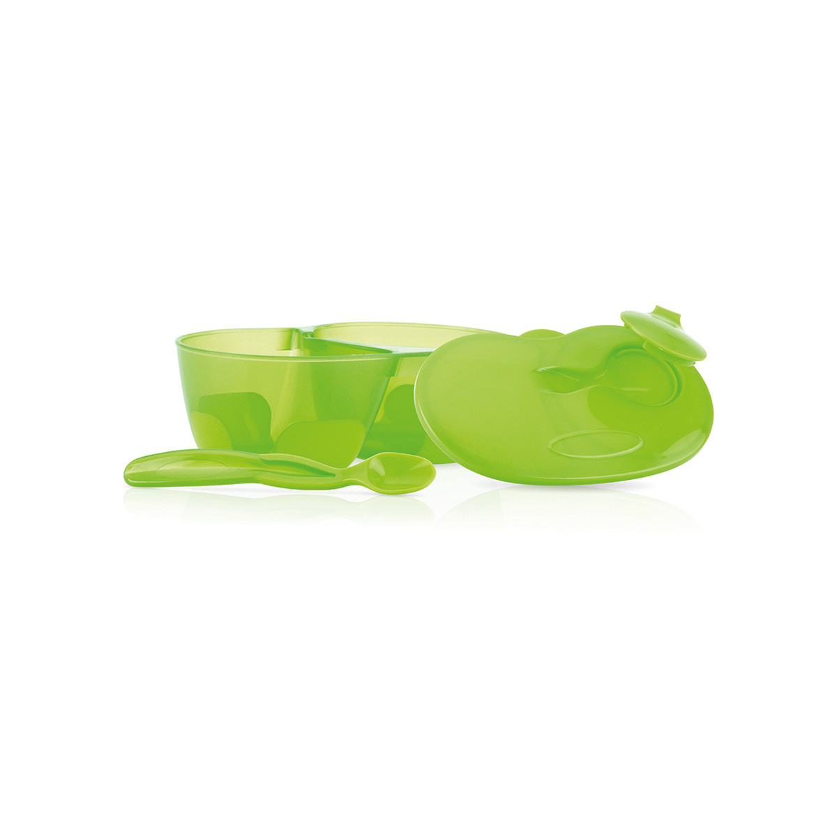 Tazón con Cuchara  Color Verde  Nuby95272VD