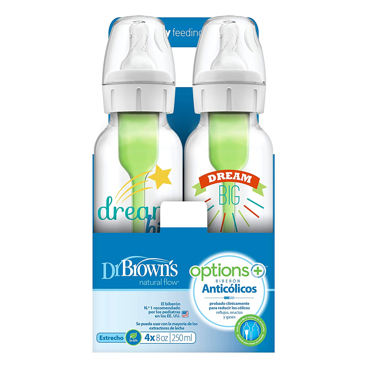 Foto 7 | Biberones Dr. Brown's Options+ con Sistema Anticólicos y Opciones Personalizables 8 oz4 unidades