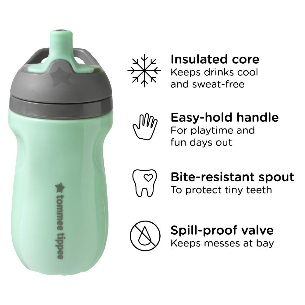 Foto 3 pulgar | Botella deportiva aislada Tommee Tippee Sportee para niños pequeños con asa - 12m +, 2ct