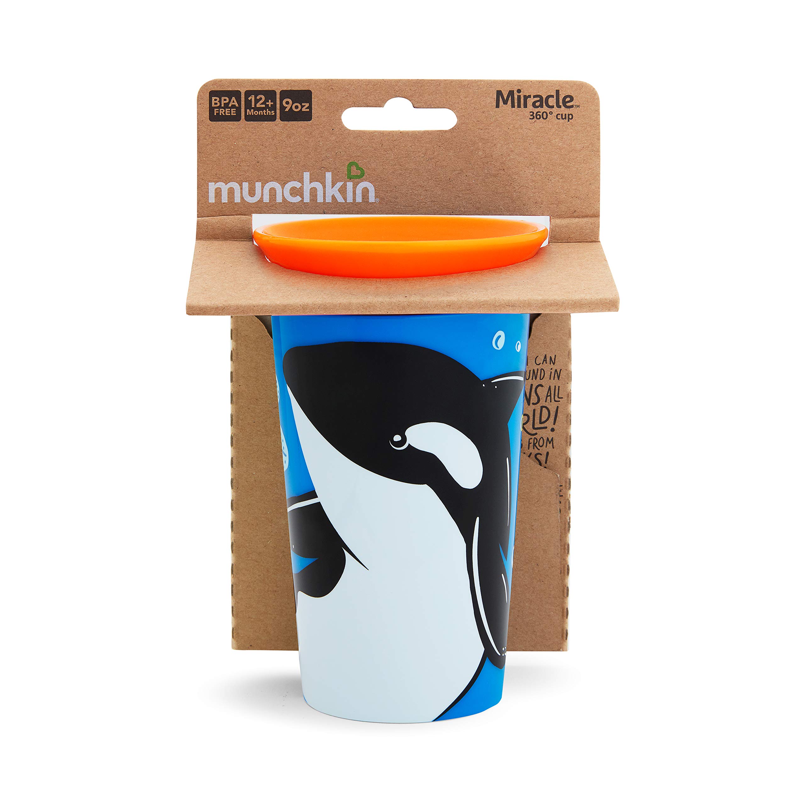 Foto 7 pulgar | Venta Internacional - Vaso para Sorber Munchkin Miracle Orca 360 Wildlove 270 ml