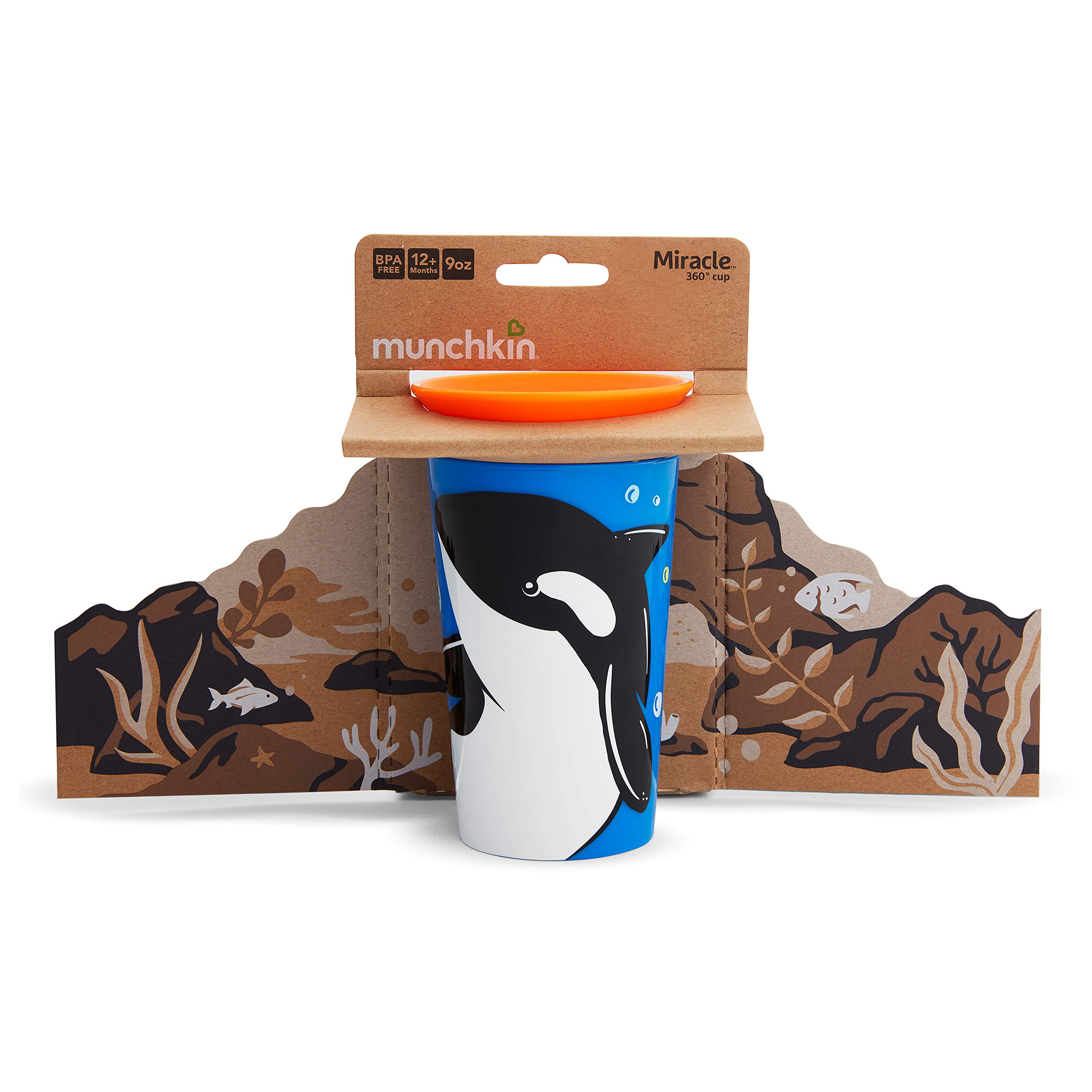 Foto 8 pulgar | Venta Internacional - Vaso para Sorber Munchkin Miracle Orca 360 Wildlove 270 ml