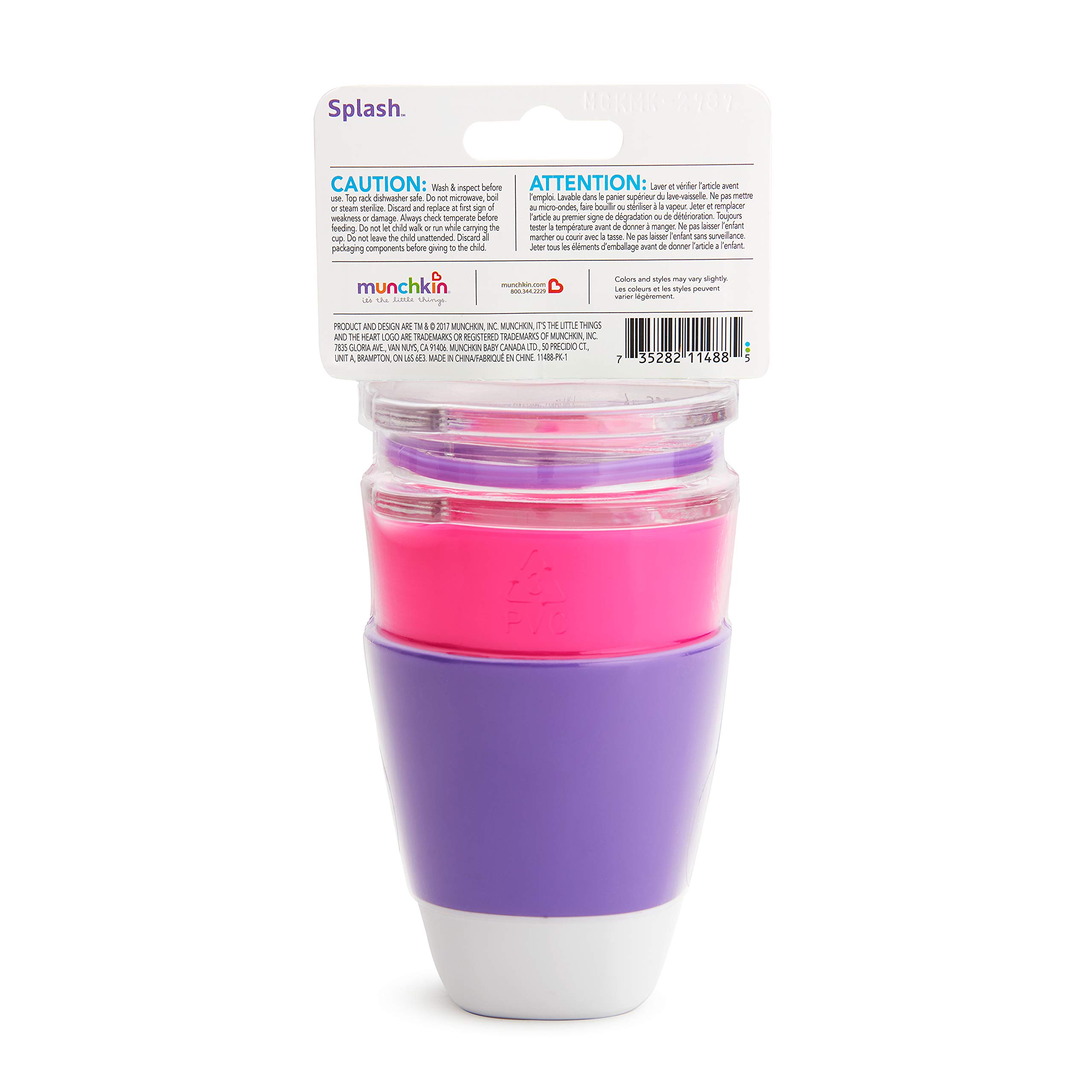 Foto 5 pulgar | Venta Internacional - Taza Munchkin Splash con Tapas de Entrenamiento 207 ml
