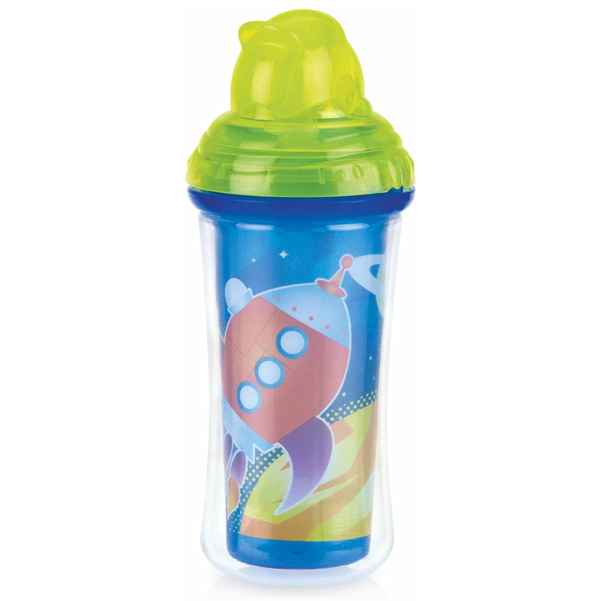 Vaso Térmico Clik-it Popote Nuby 9 oz Planetas