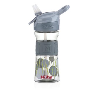 Foto 1 | Vaso Flip It Thirsty Reflex Banda Nuby Gris