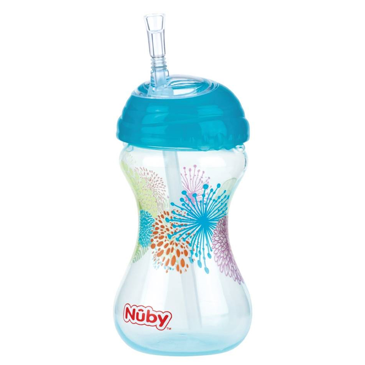 Foto 2 pulgar | Vaso Point Clik-it Nuby 10 oz Aqua Flores