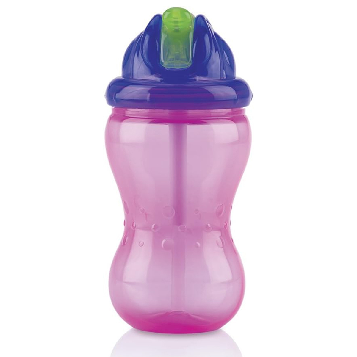 Foto 2 pulgar | Vaso Flip It Popote Nuby 12oz Rosa Lila