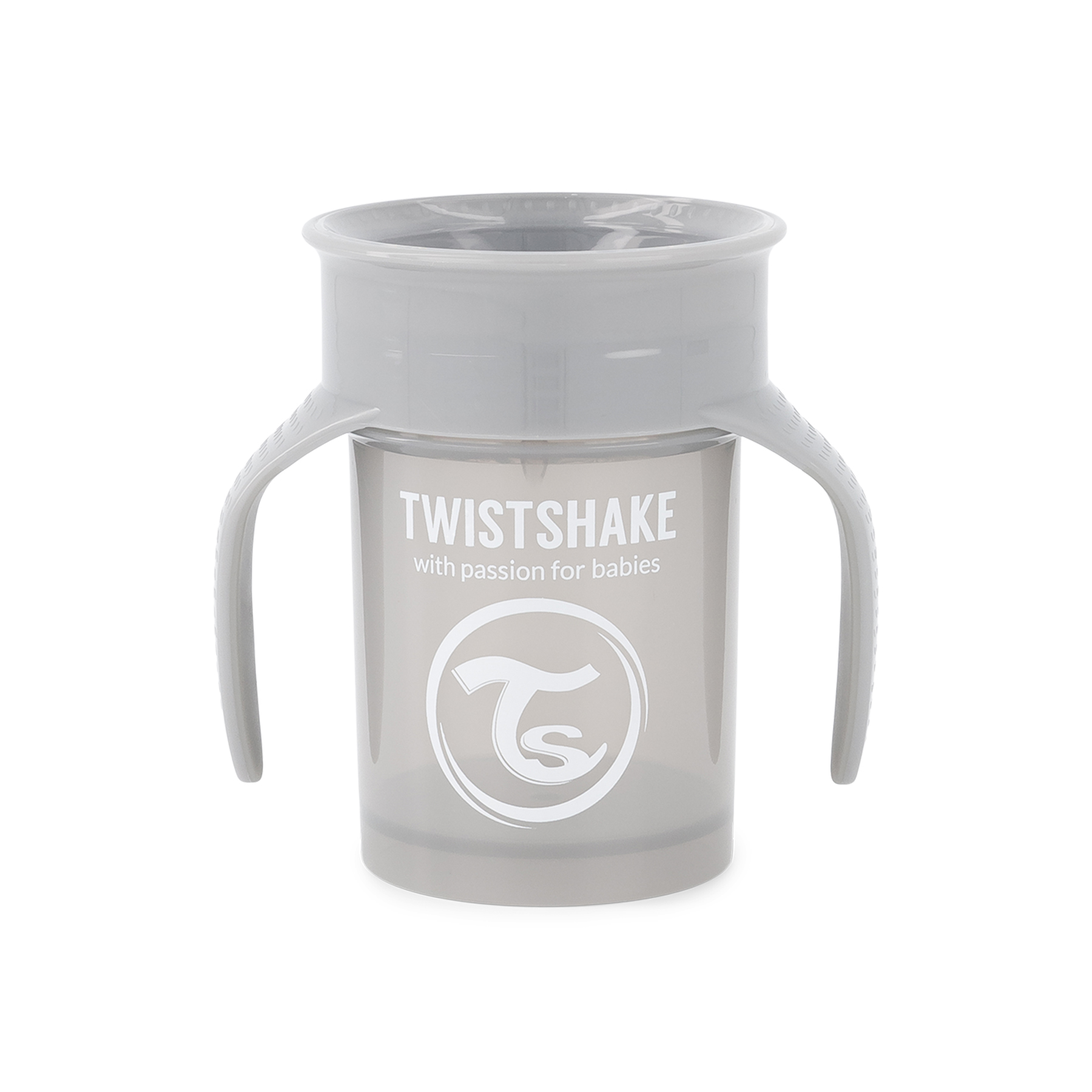 Foto 2 pulgar | Taza 360 Twistshake Bebé Aprendizaje Bebida 230ml Ergonómica Color Gris