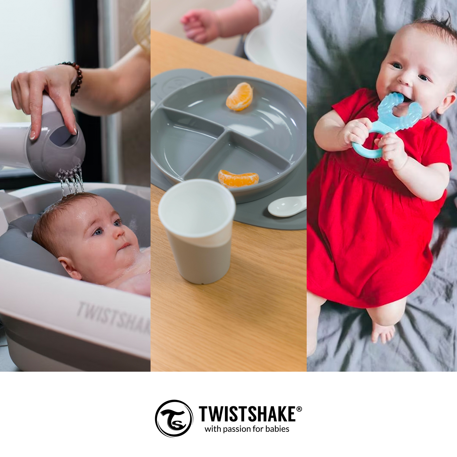 Foto 7 | Taza 360 Twistshake Bebé Aprendizaje Bebida 230ml Ergonómica Color Gris