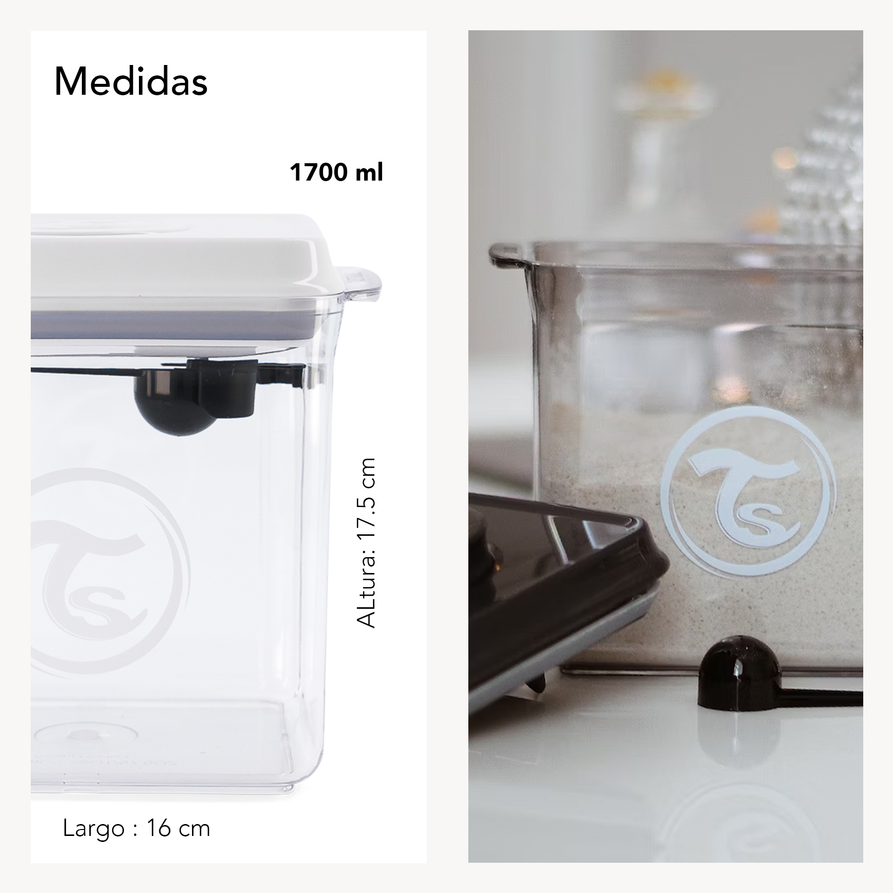 Foto 5 | Contenedor Fórmula Infantil Twistshake 1700ml Tapa Hermética Color Blanco