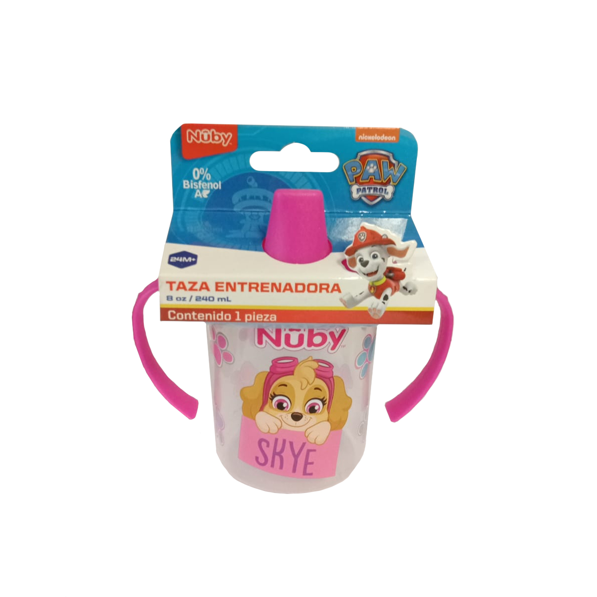 Foto 2 pulgar | Taza Entrenadora Paw Patrol 8oz Skye Rosa