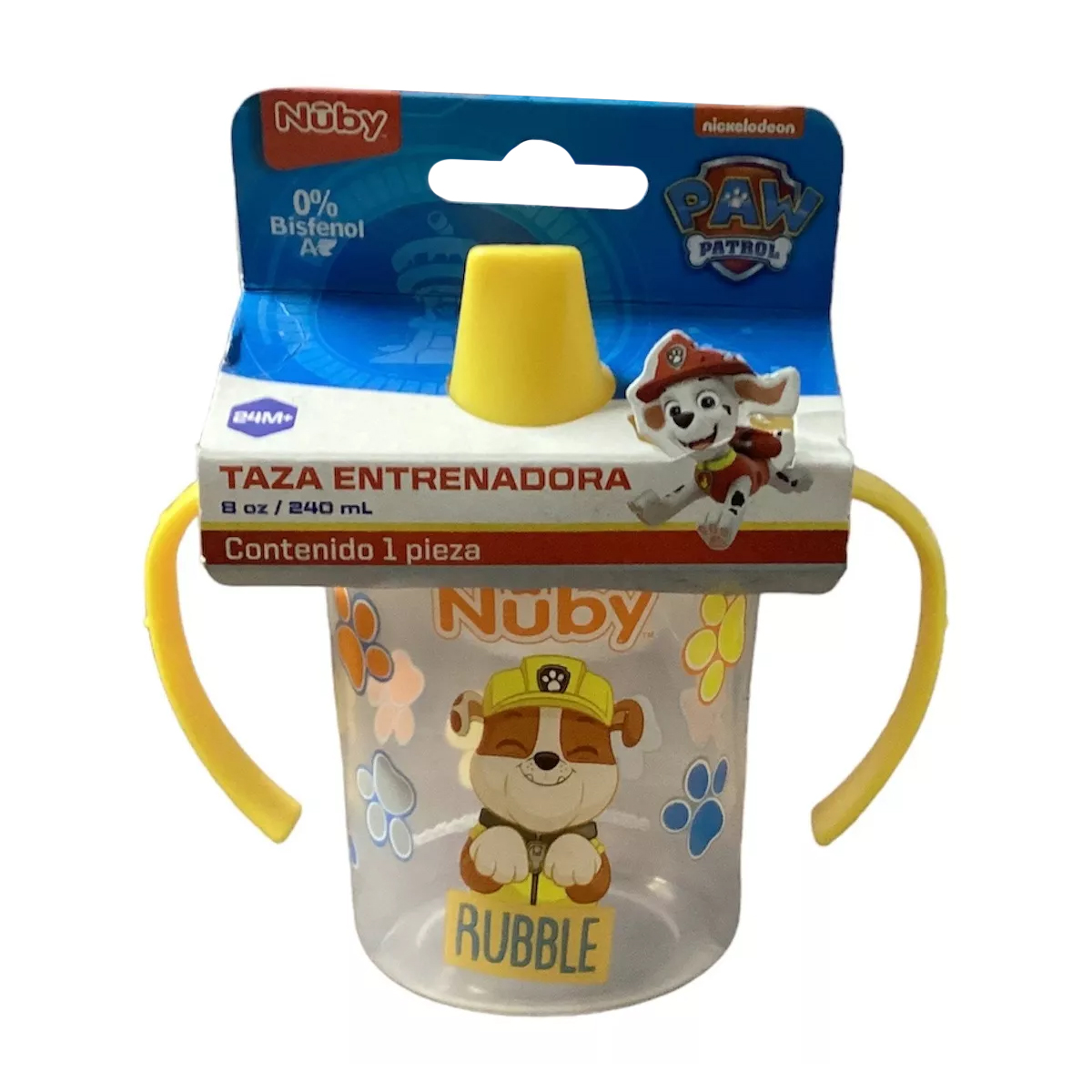 Foto 2 pulgar | Taza Entrenadora Paw Patrol 8oz Rubble Amarillo