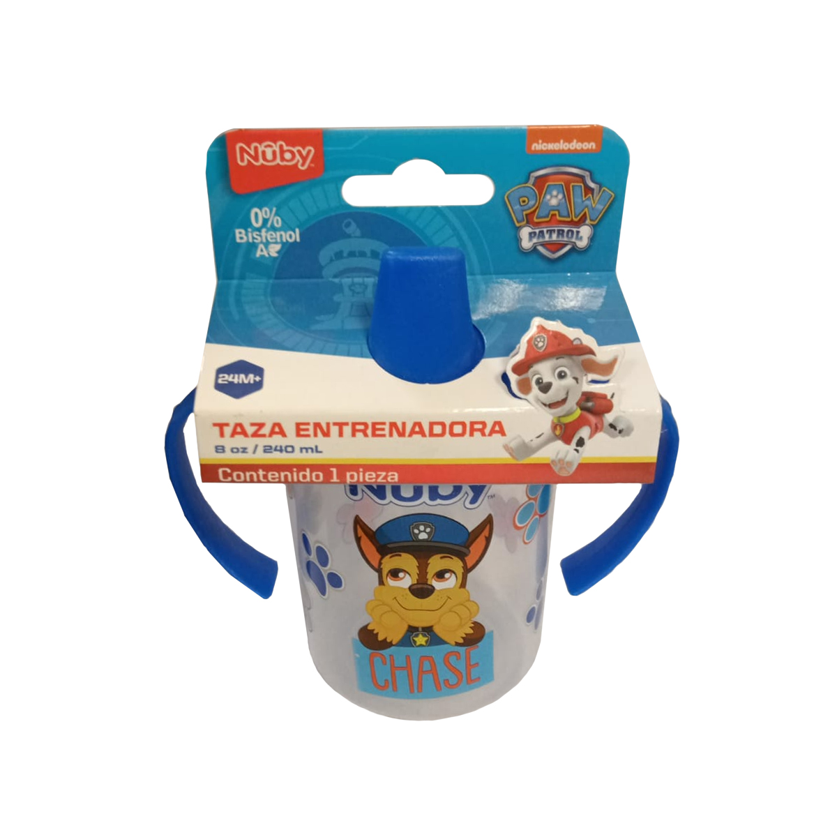 Foto 2 pulgar | Taza Entrenadora Paw Patrol 8oz Chase Azul