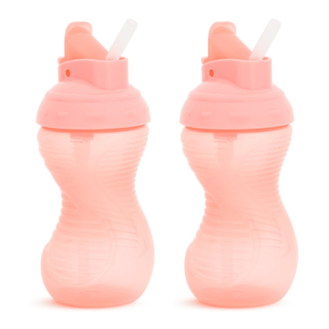 Foto 2 pulgar | Vaso Plegable Munchkin Mighty Grip de Sippy Cups 300 Ml 2 Unidades Coral - Venta Internacional