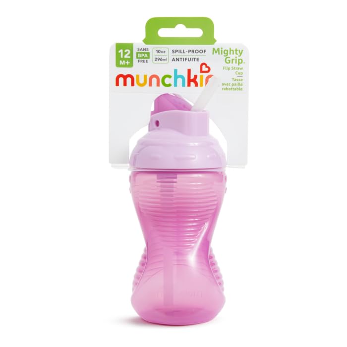 Foto 5 pulgar | Vaso Munchkin Mighty Grip De Sippy Cups 300 Ml Morado 2 Unidades - Venta Internacional