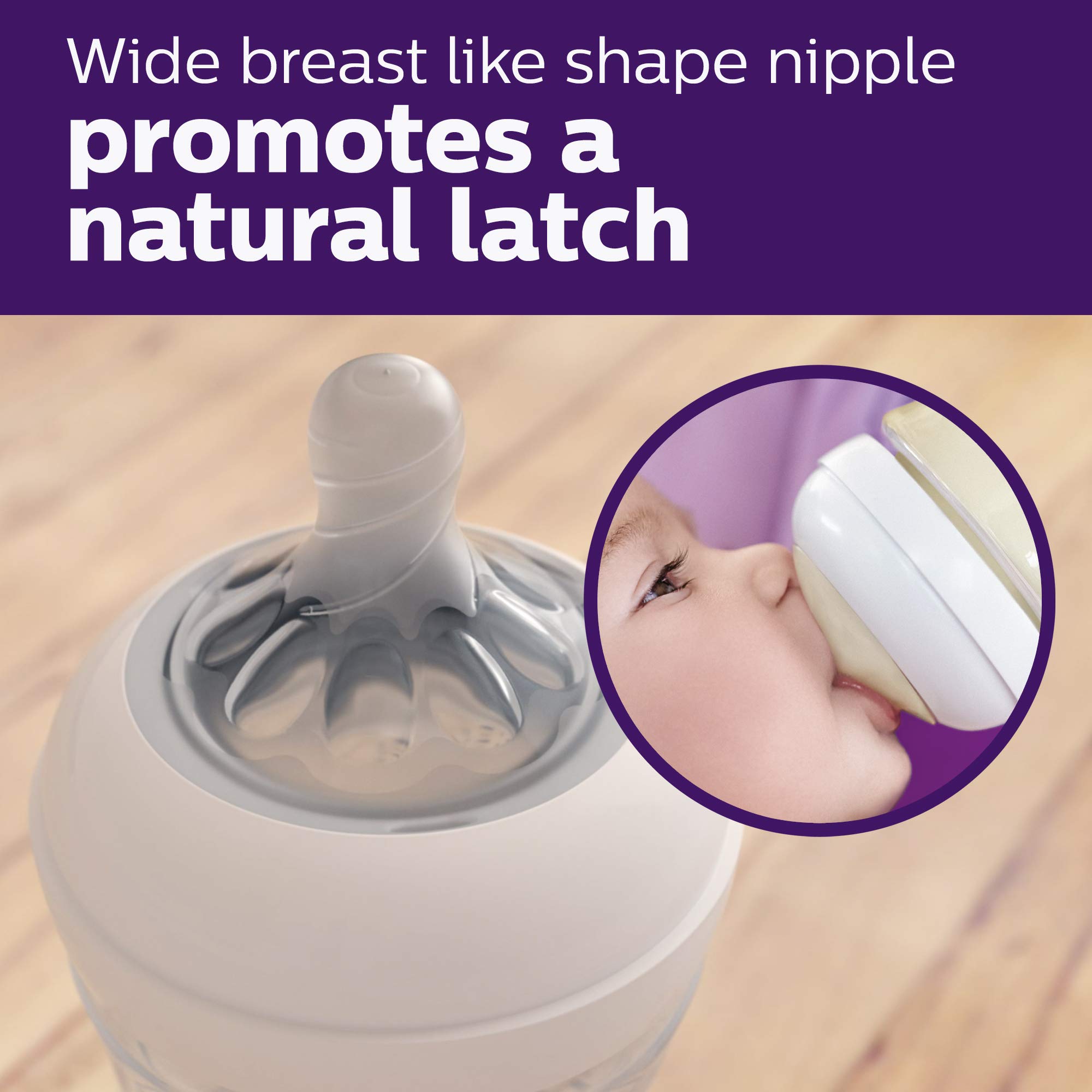 Foto 4 pulgar | Biberón Philips Avent Natural Clear 270 Ml - Venta Internacional.