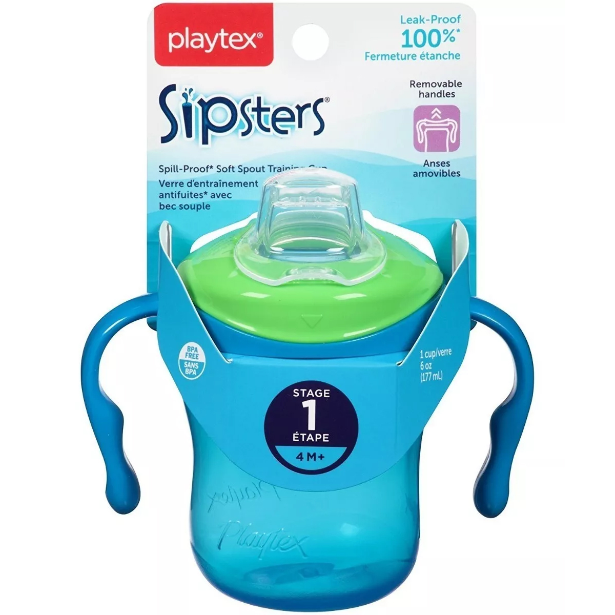 Taza Entrenadora Sipsters Etapa 1 Playtex Baby 6 Onzas