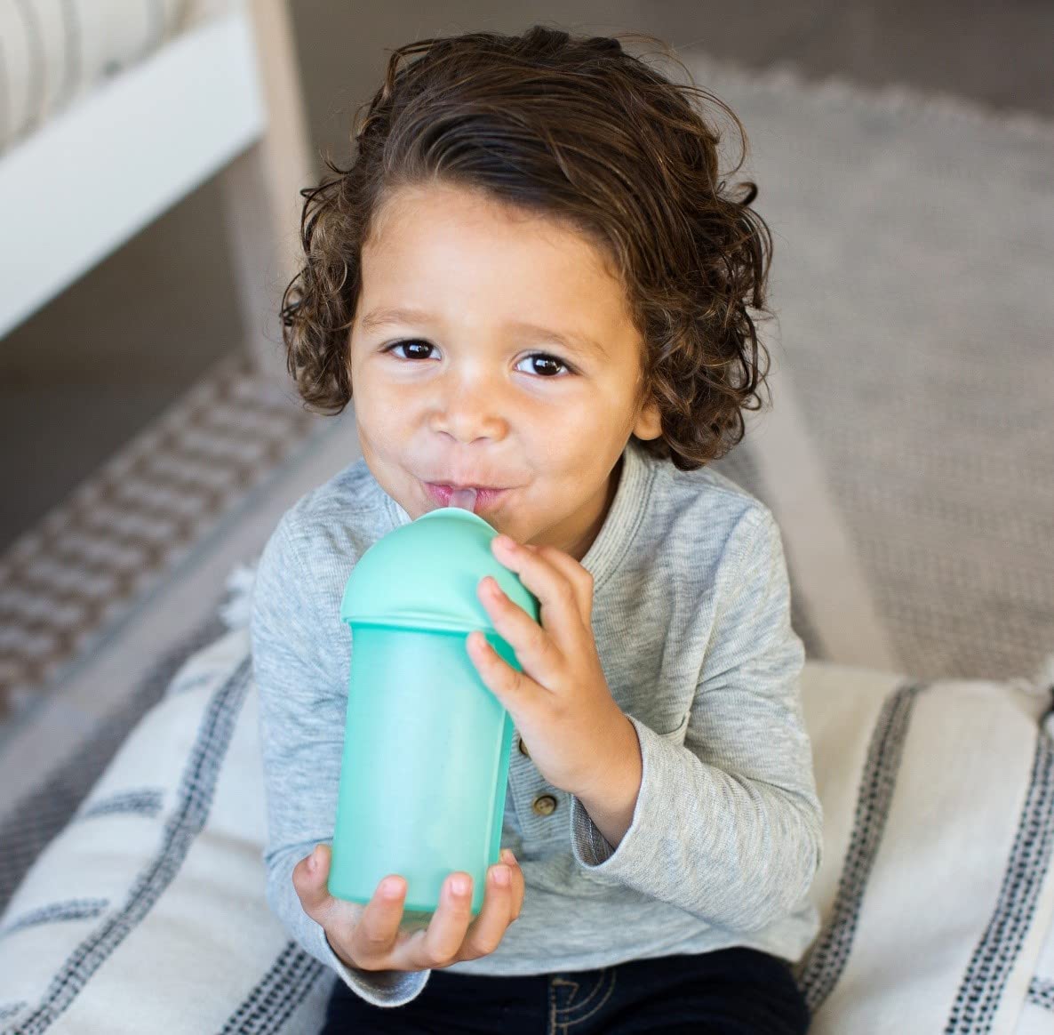 Foto 6 | Pajita Aislante De Silicona Sippy Cup Boon Swig, 270 Ml, Color Menta - Venta Internacional.