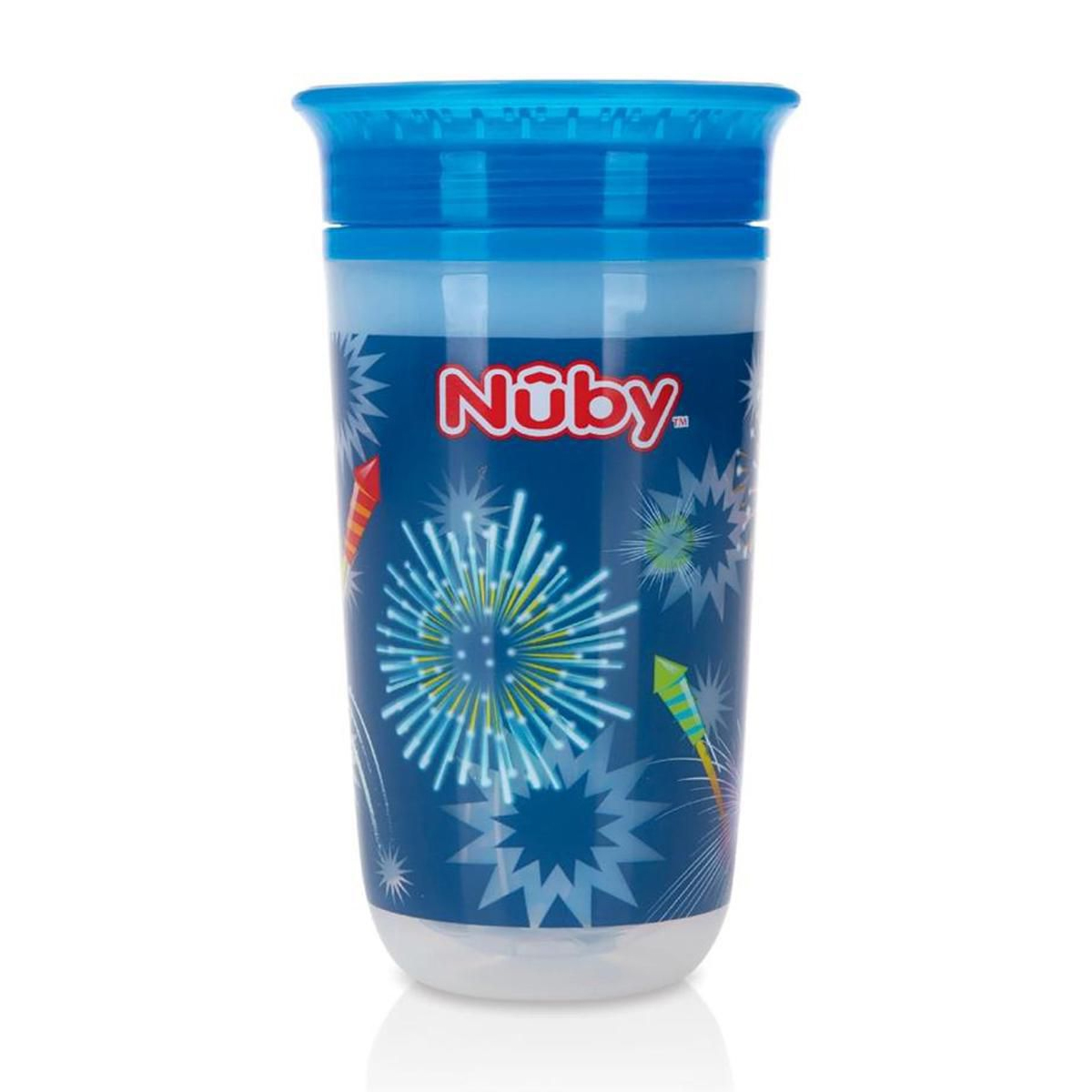 Foto 2 pulgar | Vaso Shine 360° Térmico Nuby 10oz Fuegos