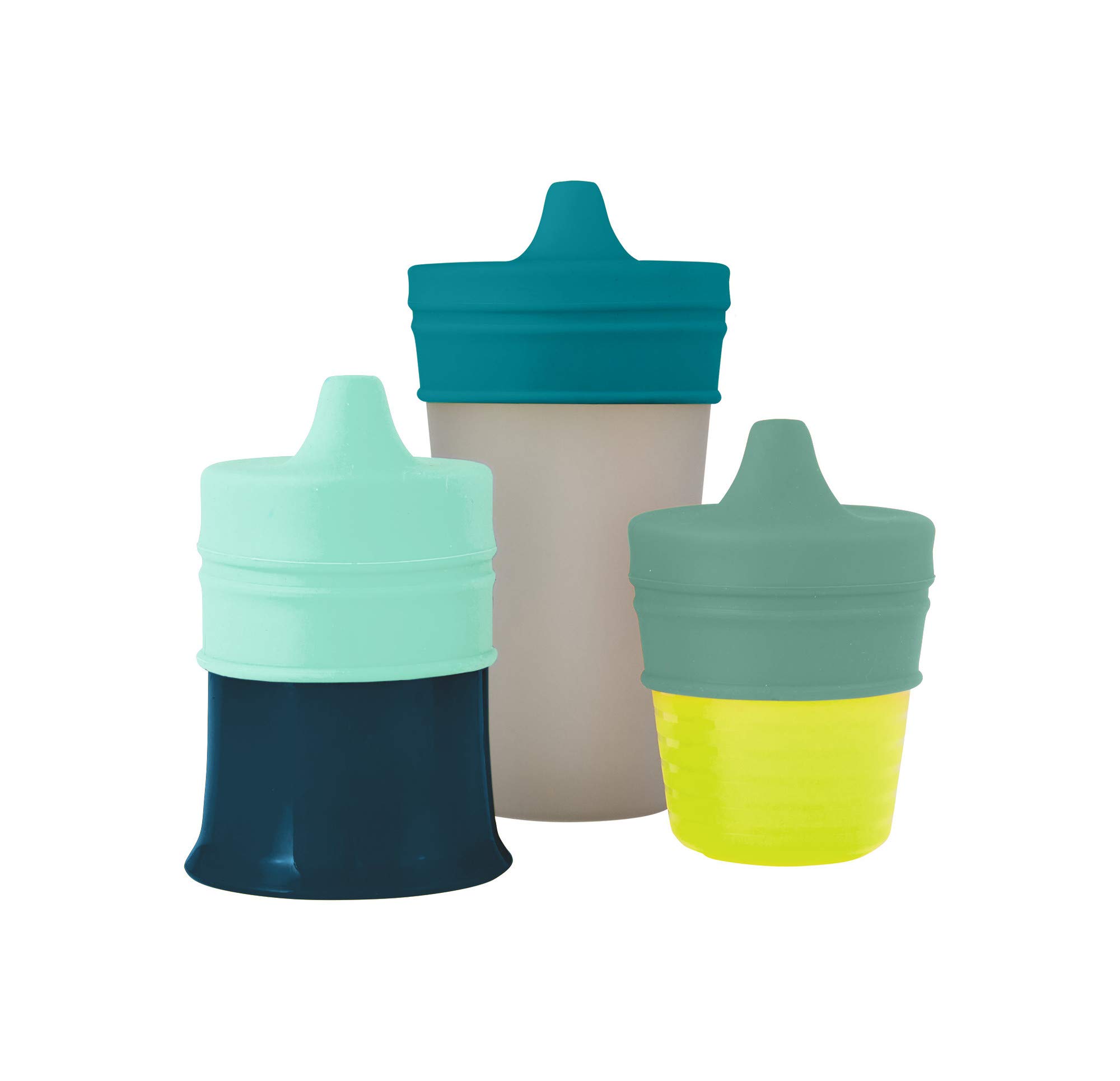 Foto 3 pulgar | Tapas De Silicona Para Vasos Para Niños, Color Verde, 3 Unidades - Venta Internacional.