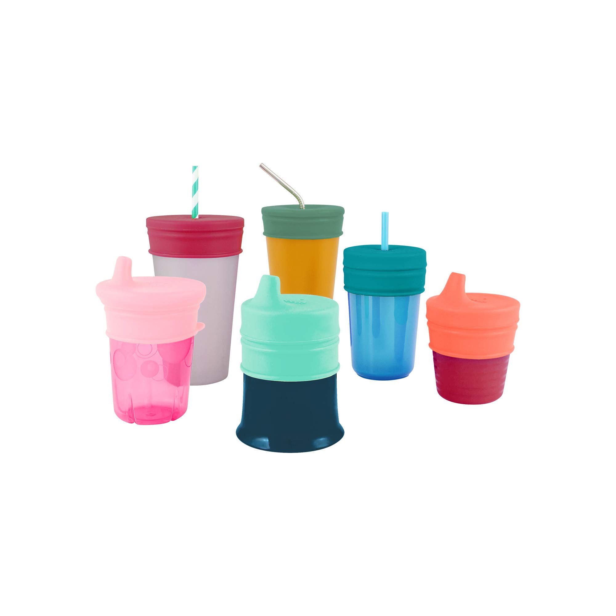 Foto 6 pulgar | Tapas De Silicona Para Vasos Para Niños, Color Verde, 3 Unidades - Venta Internacional.