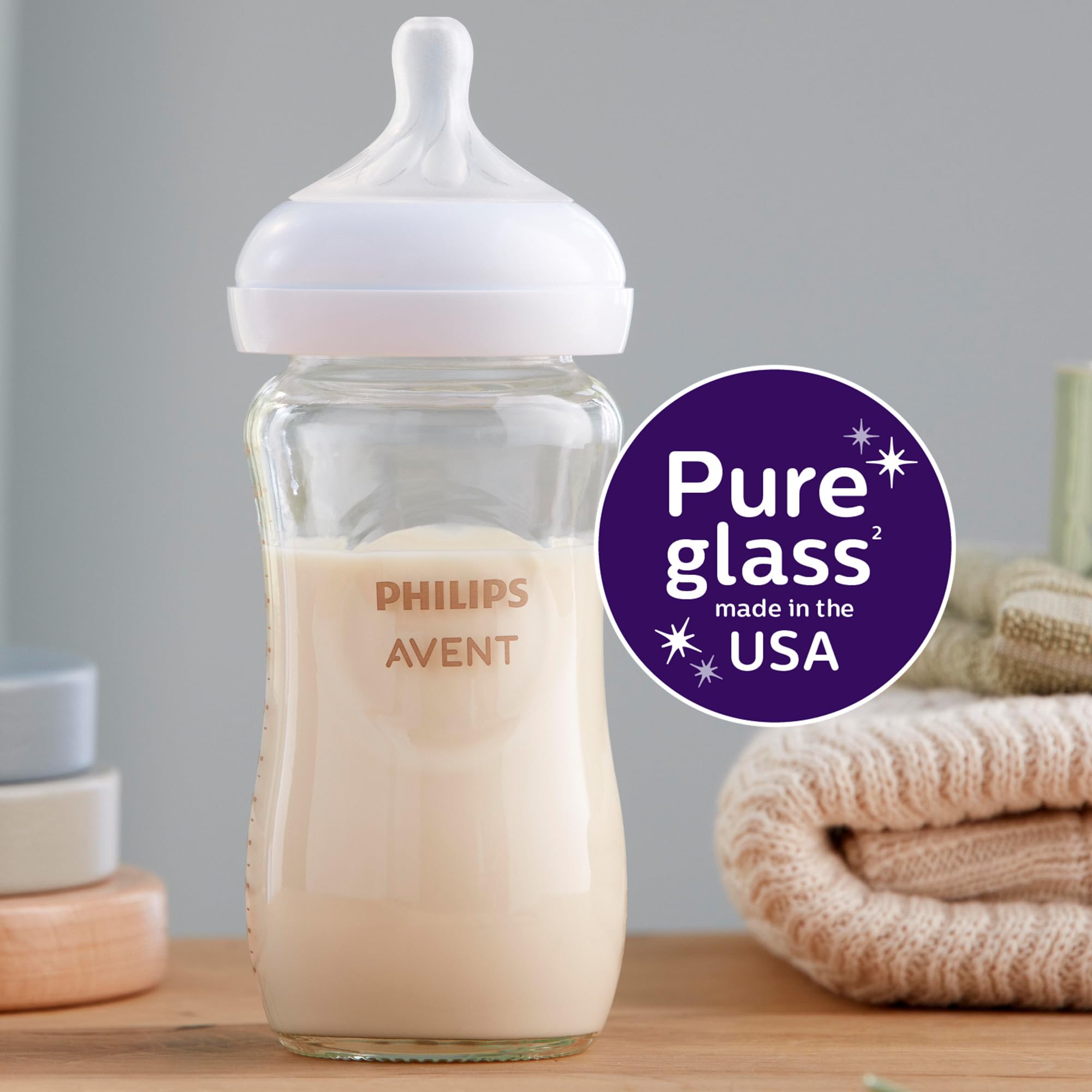 Foto 4 pulgar | Biberón Philips Avent Glass Natural, 240 Ml, Paquete De 2 - Venta Internacional.