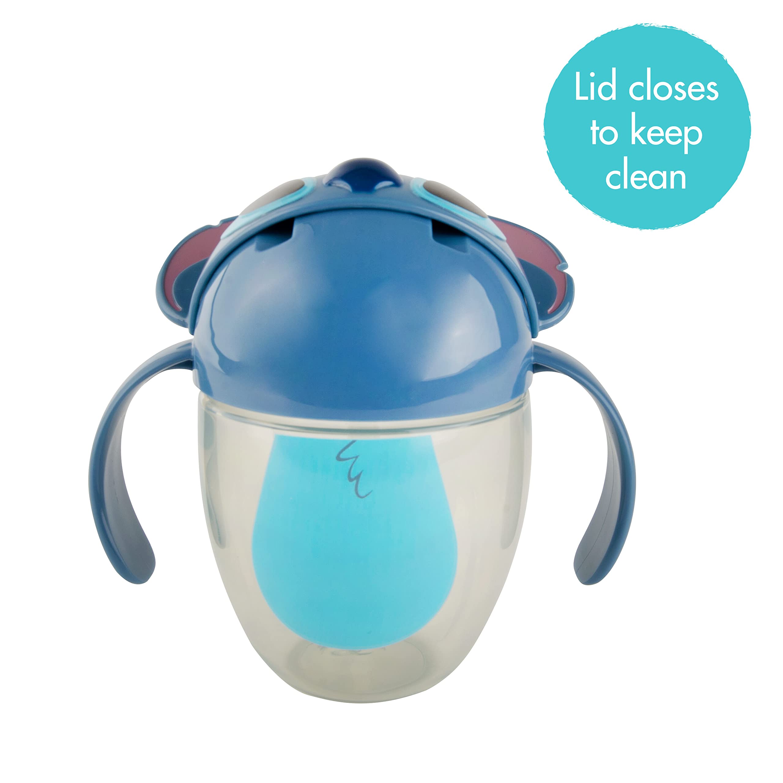 Foto 6 pulgar | Vaso Con Forma De Pajita The First Years Disney Stitch, 200 Ml, 6 M O Más - Venta Internacional.