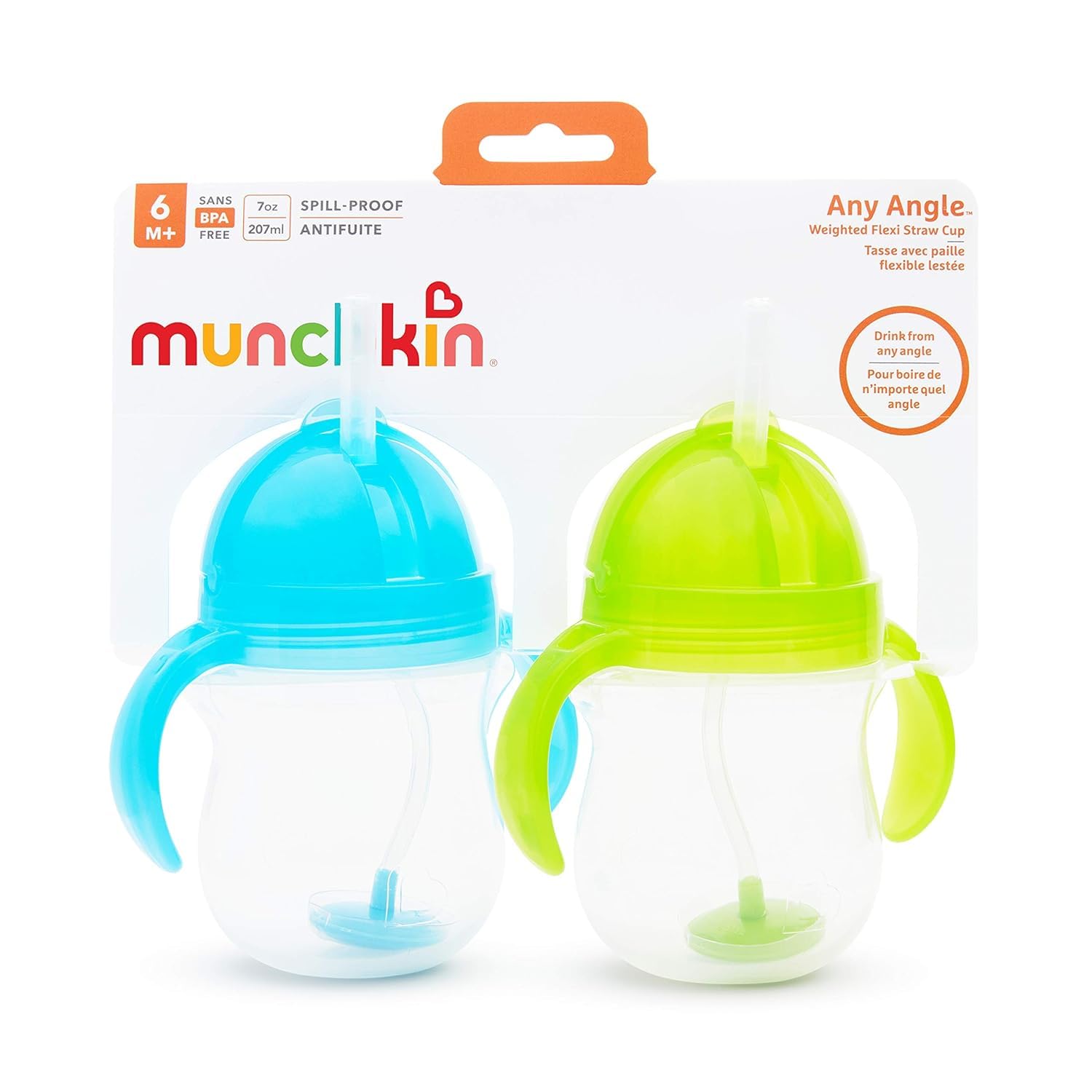 Foto 5 | Pajita Pesada Munchkin De Sippy Cups, 200 Ml, Para Niños Pequeños A Partir De 6 M - Venta Internacional.