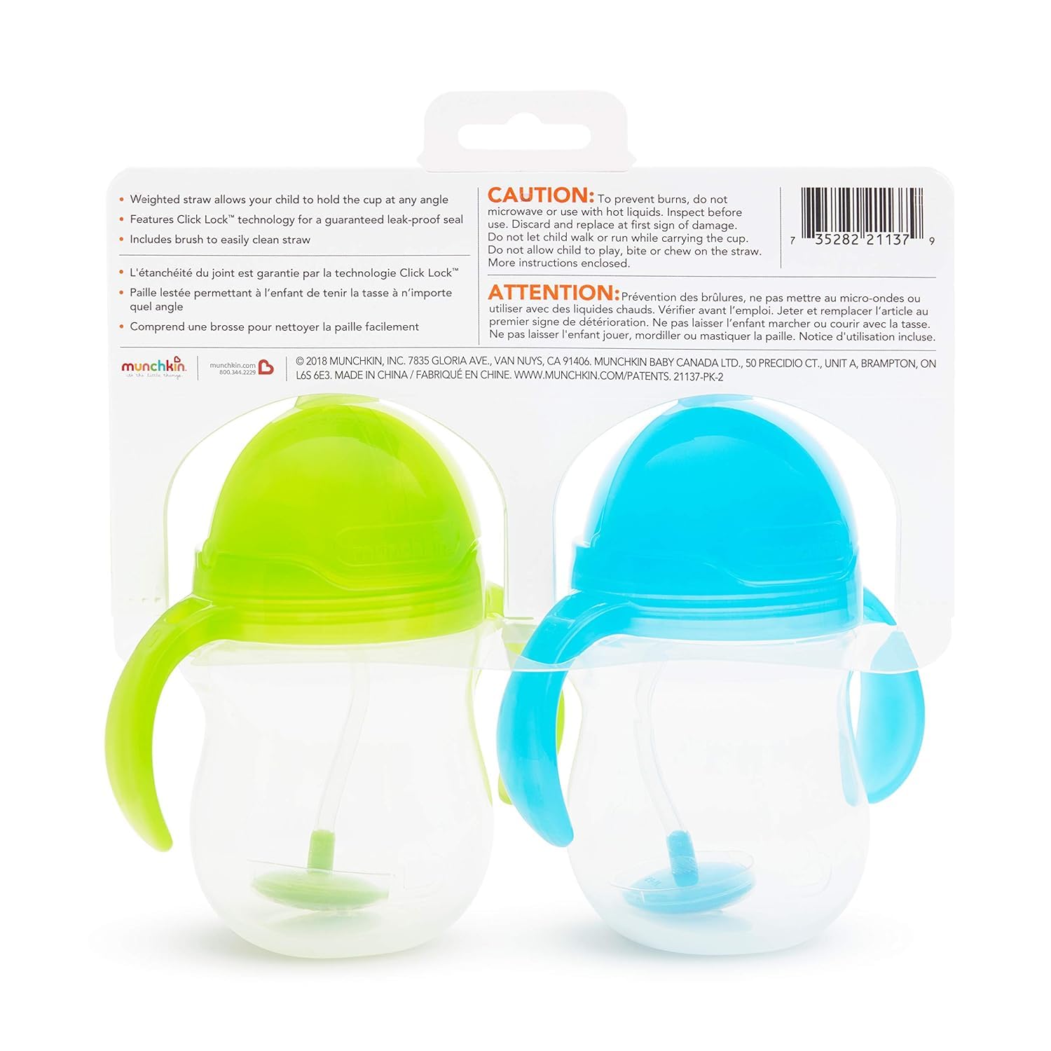 Foto 7 | Pajita Pesada Munchkin De Sippy Cups, 200 Ml, Para Niños Pequeños A Partir De 6 M - Venta Internacional.