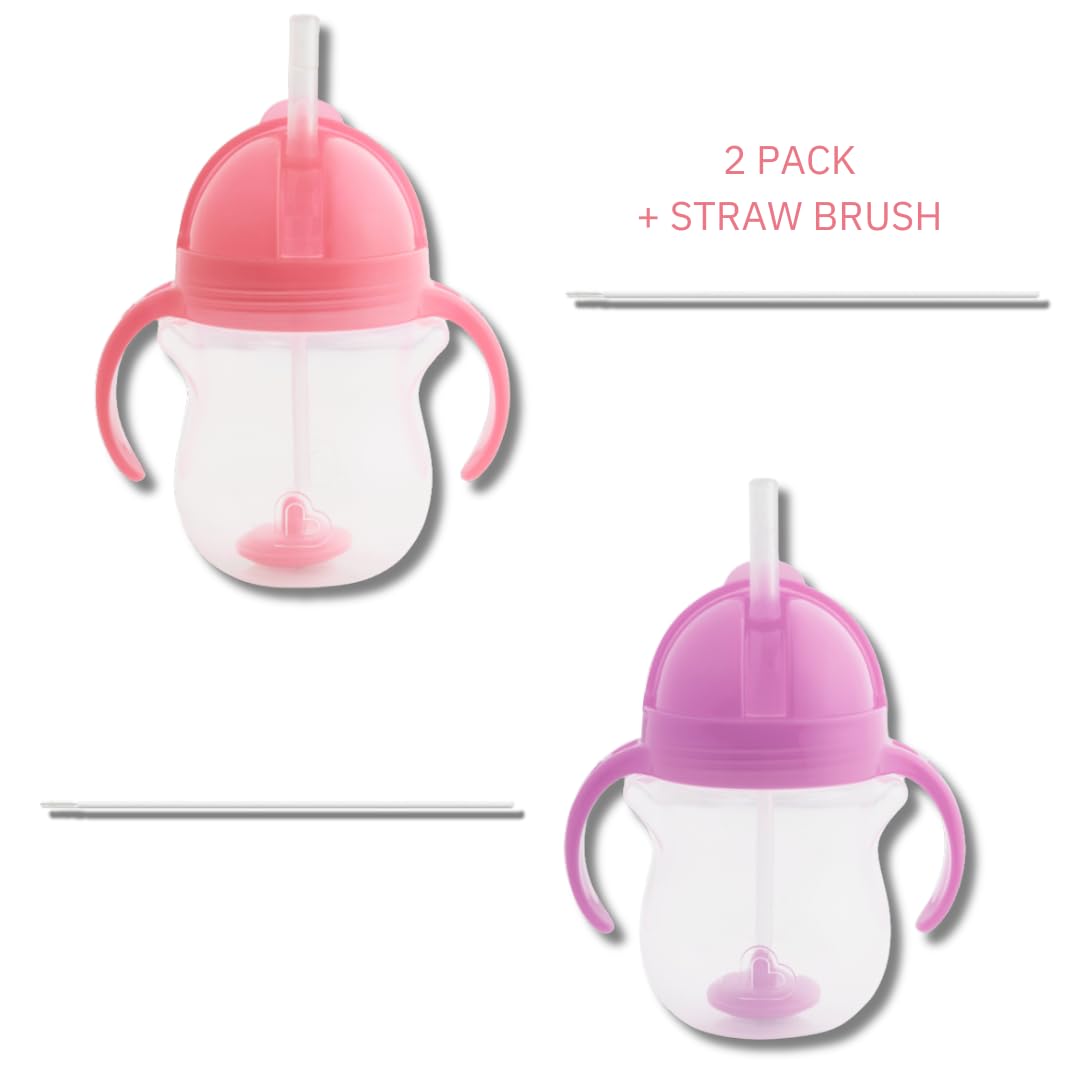 Foto 4 | Pajita Pesada Munchkin De Sippy Cups, 200 Ml, Para Niños Pequeños De Más De 6 M, Color Morado - Venta Internacional.