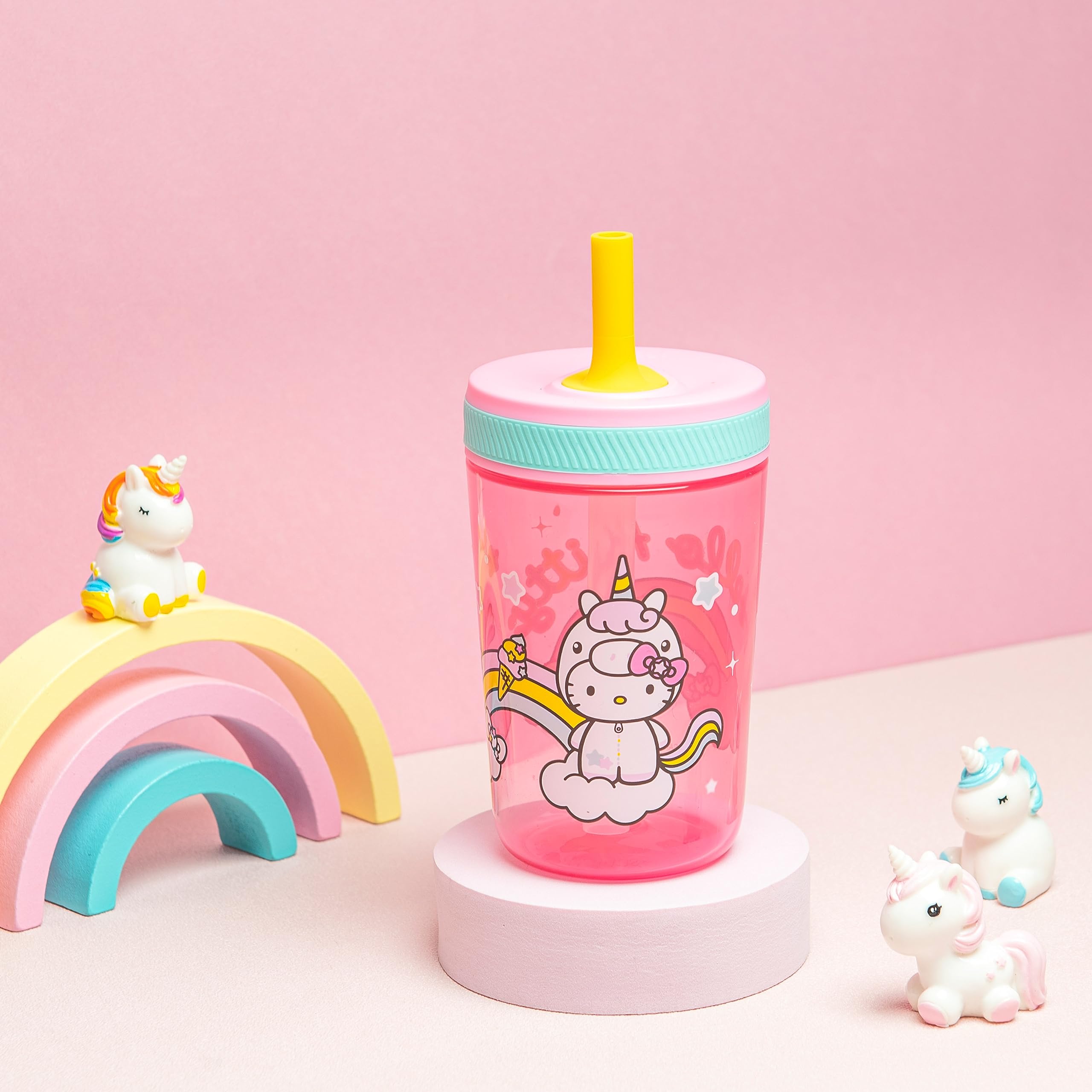 Foto 3 pulgar | Set De Vasos Zak Designs Hello Kitty Kelso De 450 Ml, Paquete De 2 Para Niños - Venta Internacional.