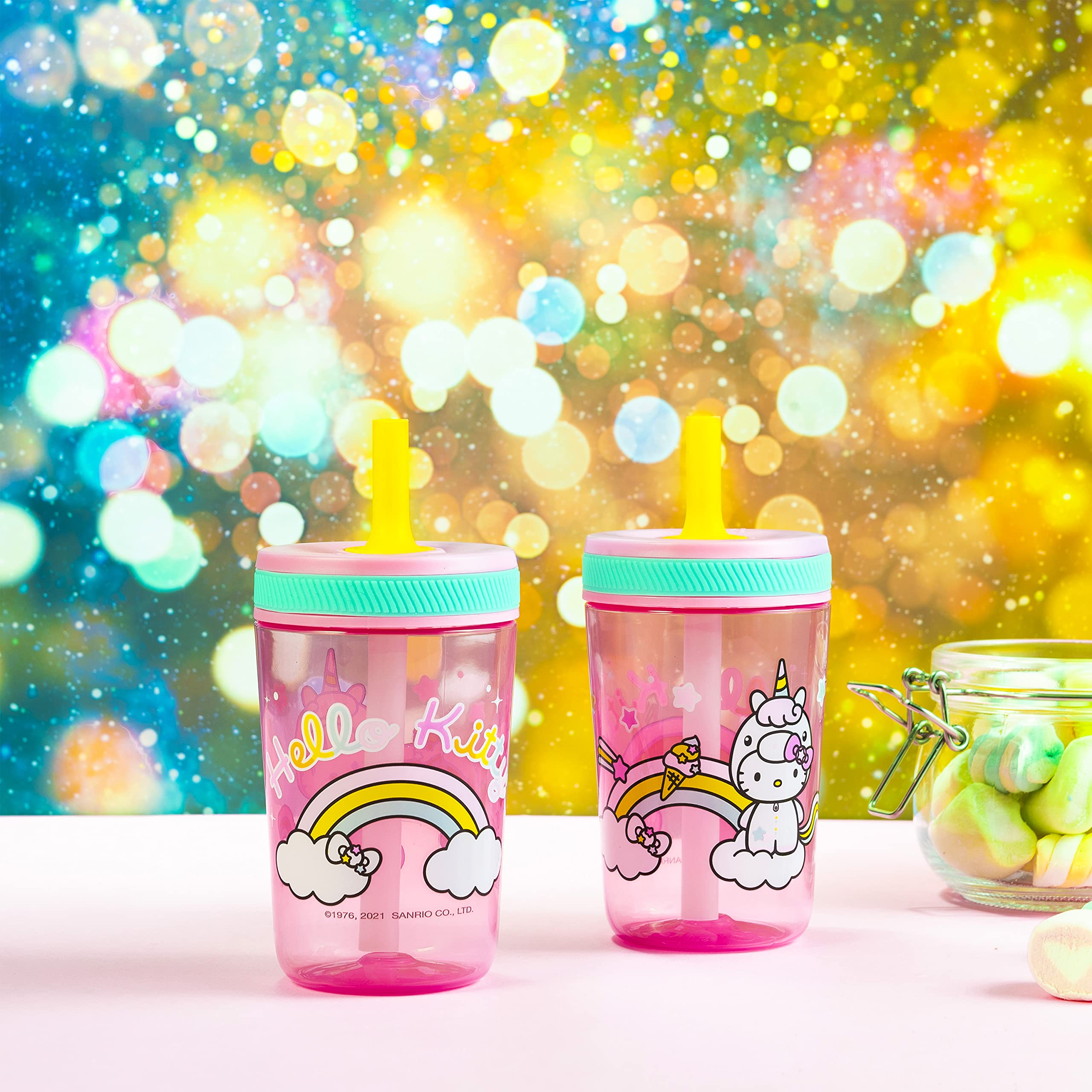 Foto 4 pulgar | Set De Vasos Zak Designs Hello Kitty Kelso De 450 Ml, Paquete De 2 Para Niños - Venta Internacional.
