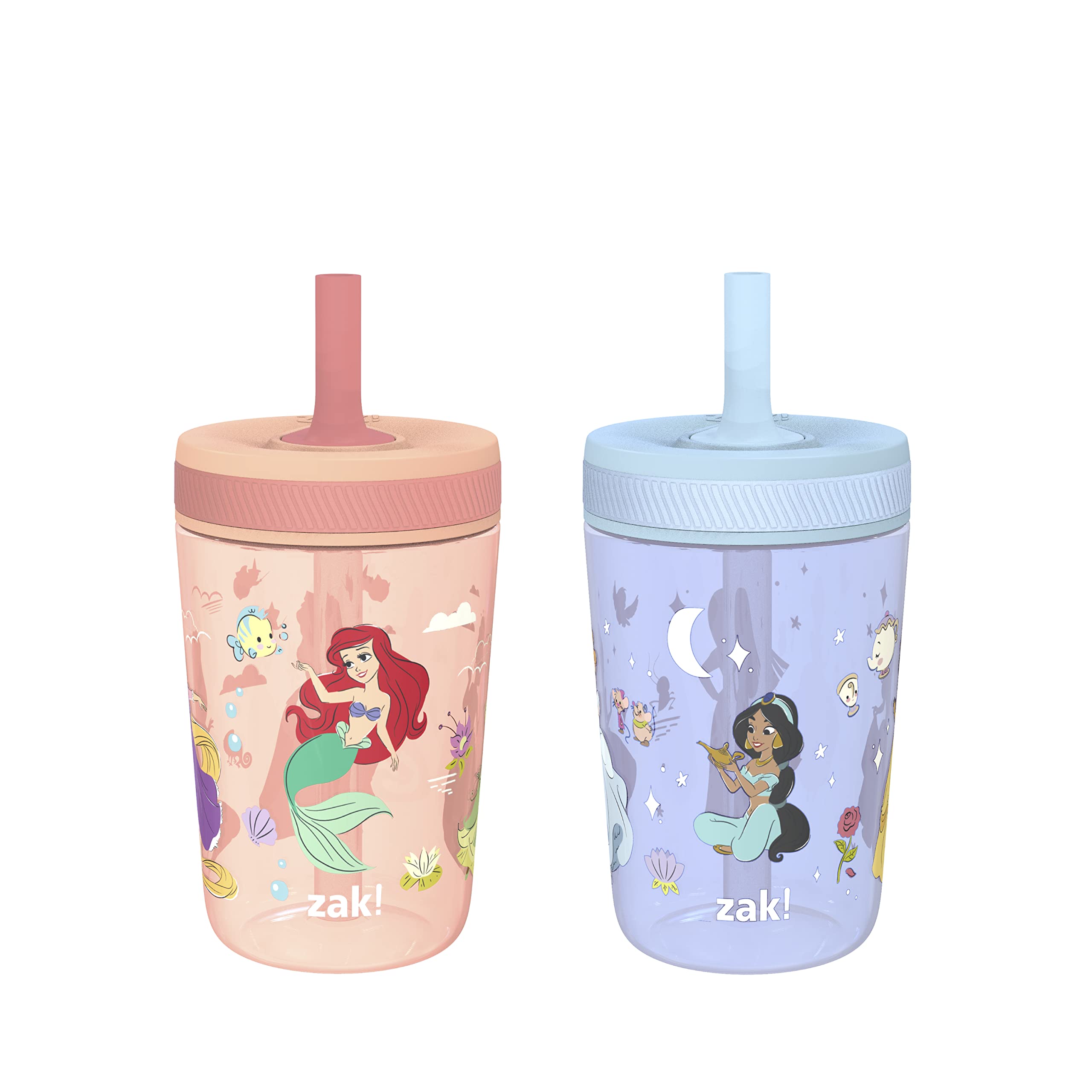 Foto 2 pulgar | Vaso Zak Designs Disney Princess Kelso, 450 Ml, Paquete De 2 - Venta Internacional.
