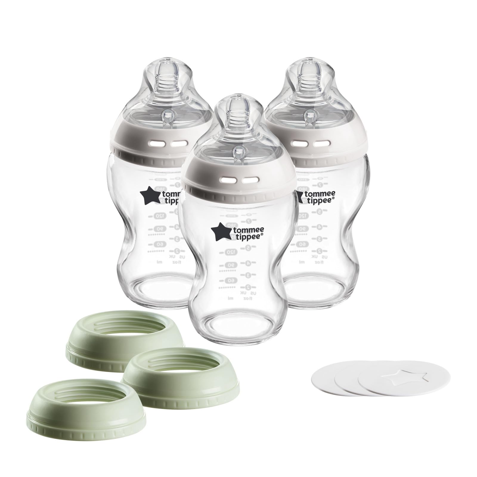 Foto 2 pulgar | Set De Botellas Tommee Tippee Natural Start Glass 270 Ml 3 Unidades - Venta Internacional.