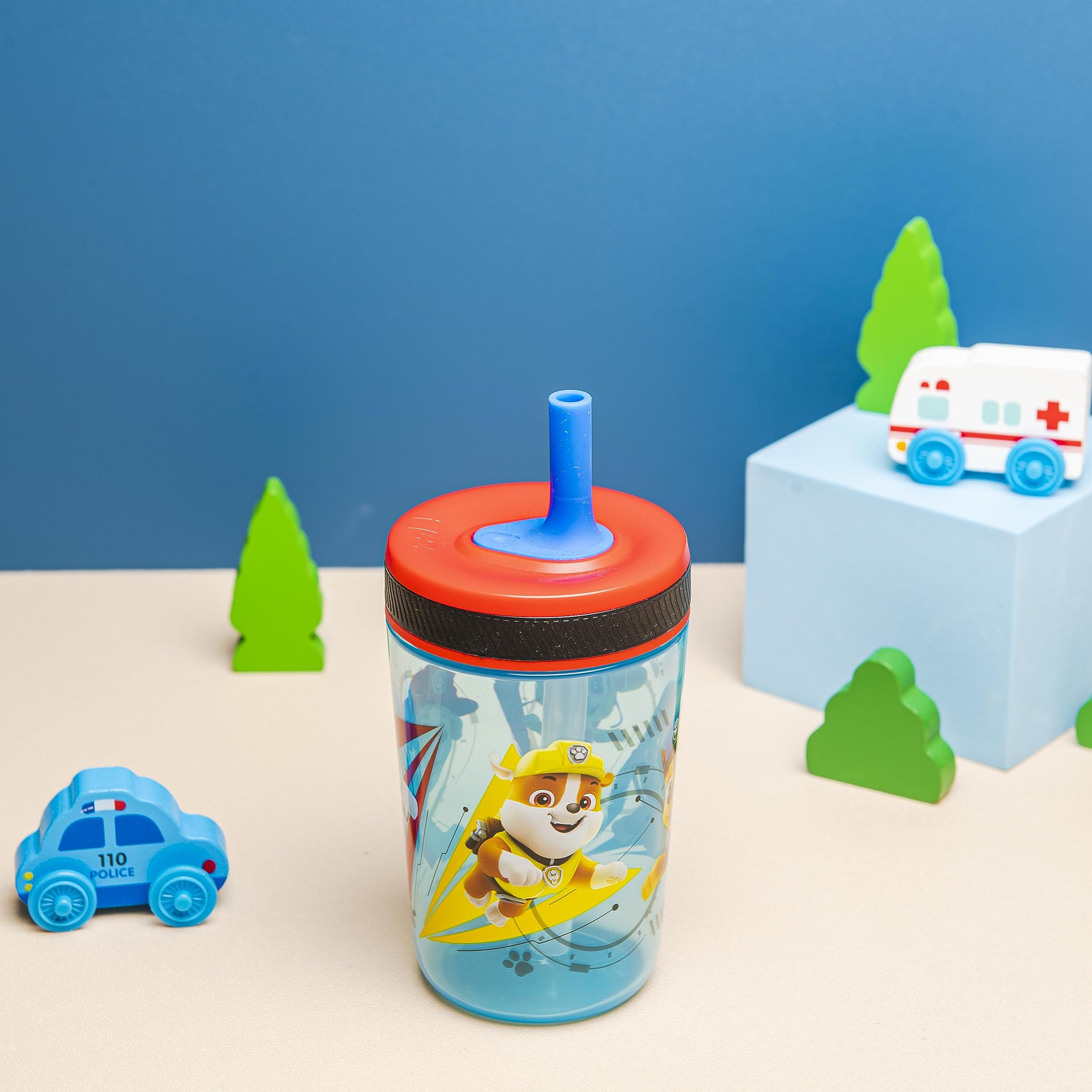 Foto 3 pulgar | Set De Vasos Zak Designs Paw Patrol Chase & Marshall, 450 Ml - Venta Internacional.