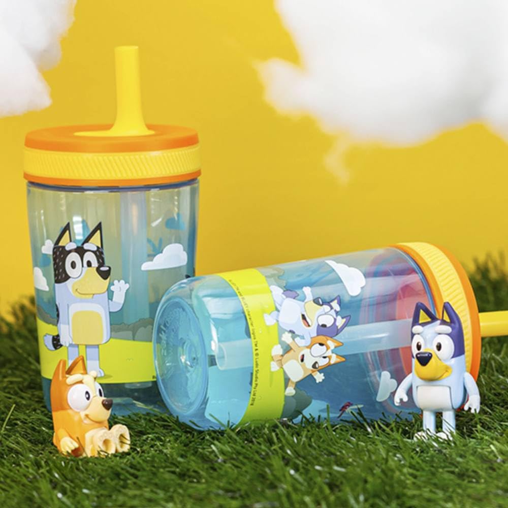 Foto 2 | Set De Vasos Bluey Kelso De Zak Designs, 450 Ml, 2 Unidades, Para Niños - Venta Internacional.