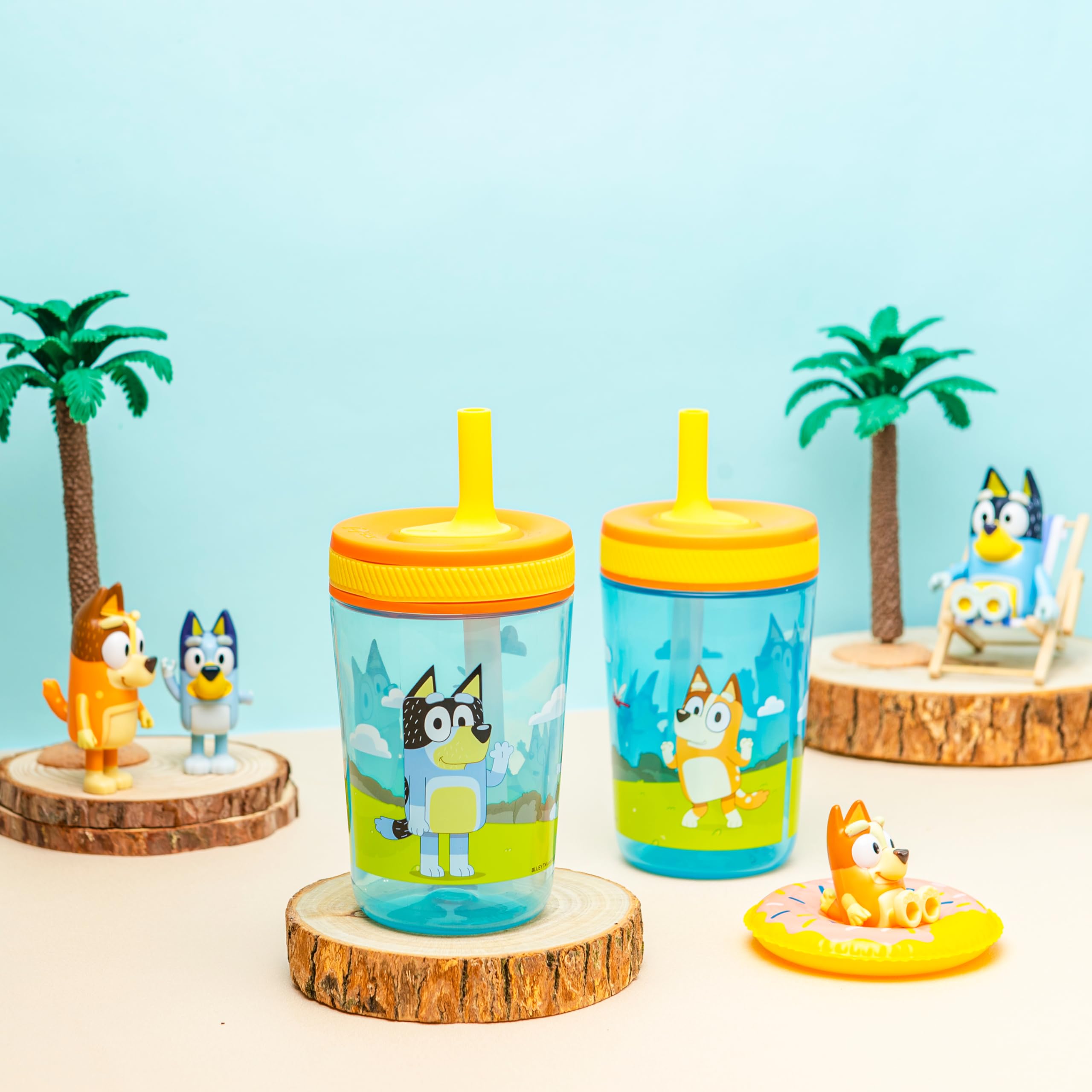 Foto 7 pulgar | Set De Vasos Bluey Kelso De Zak Designs, 450 Ml, 2 Unidades, Para Niños - Venta Internacional.