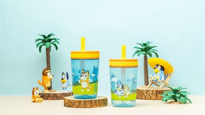 Foto 7 | Set De Vasos Bluey Kelso De Zak Designs, 450 Ml, 2 Unidades, Para Niños - Venta Internacional.