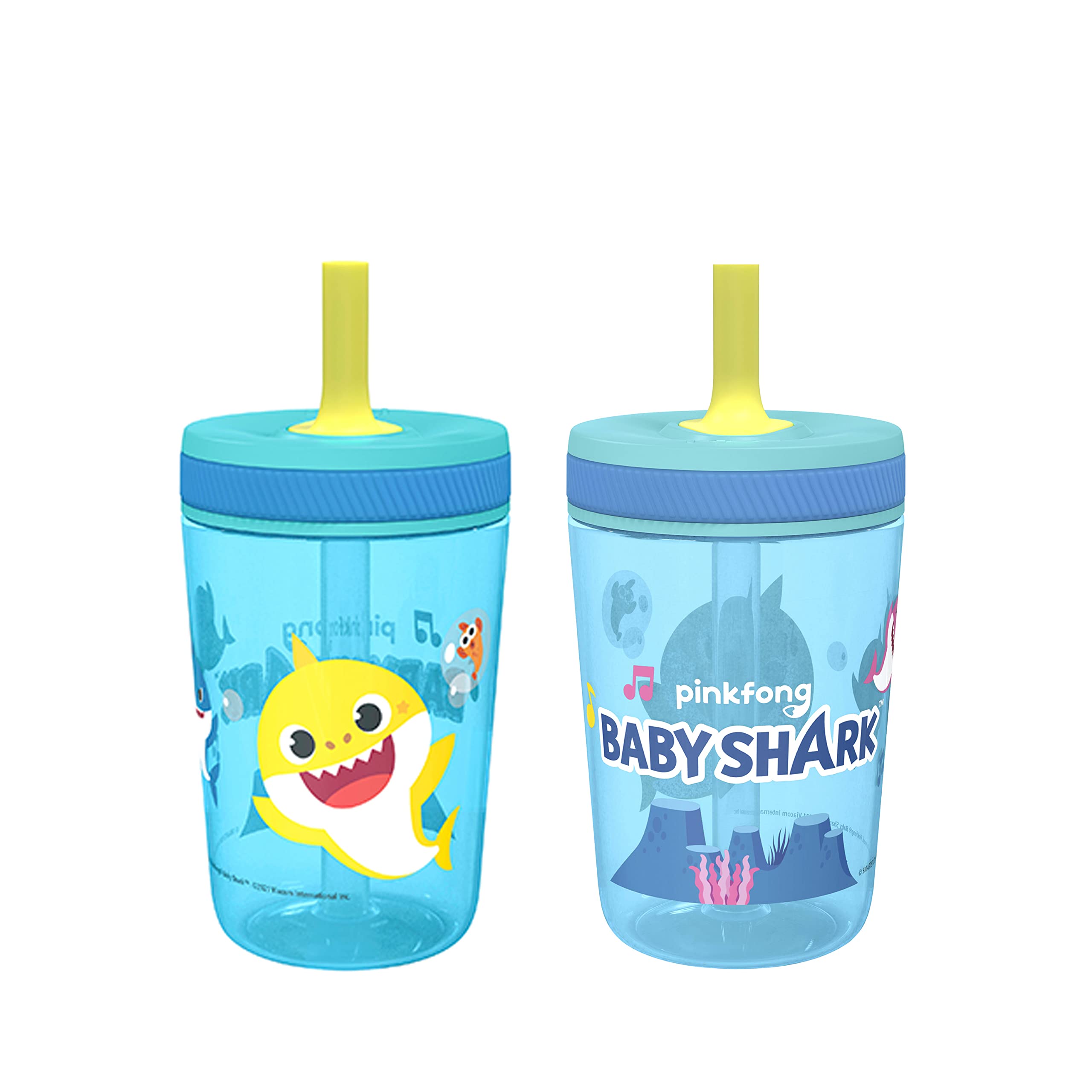 Foto 1 | Set De Vasos Zak Designs Baby Shark Kelso 450 Ml (2 Unidades) - Venta Internacional.