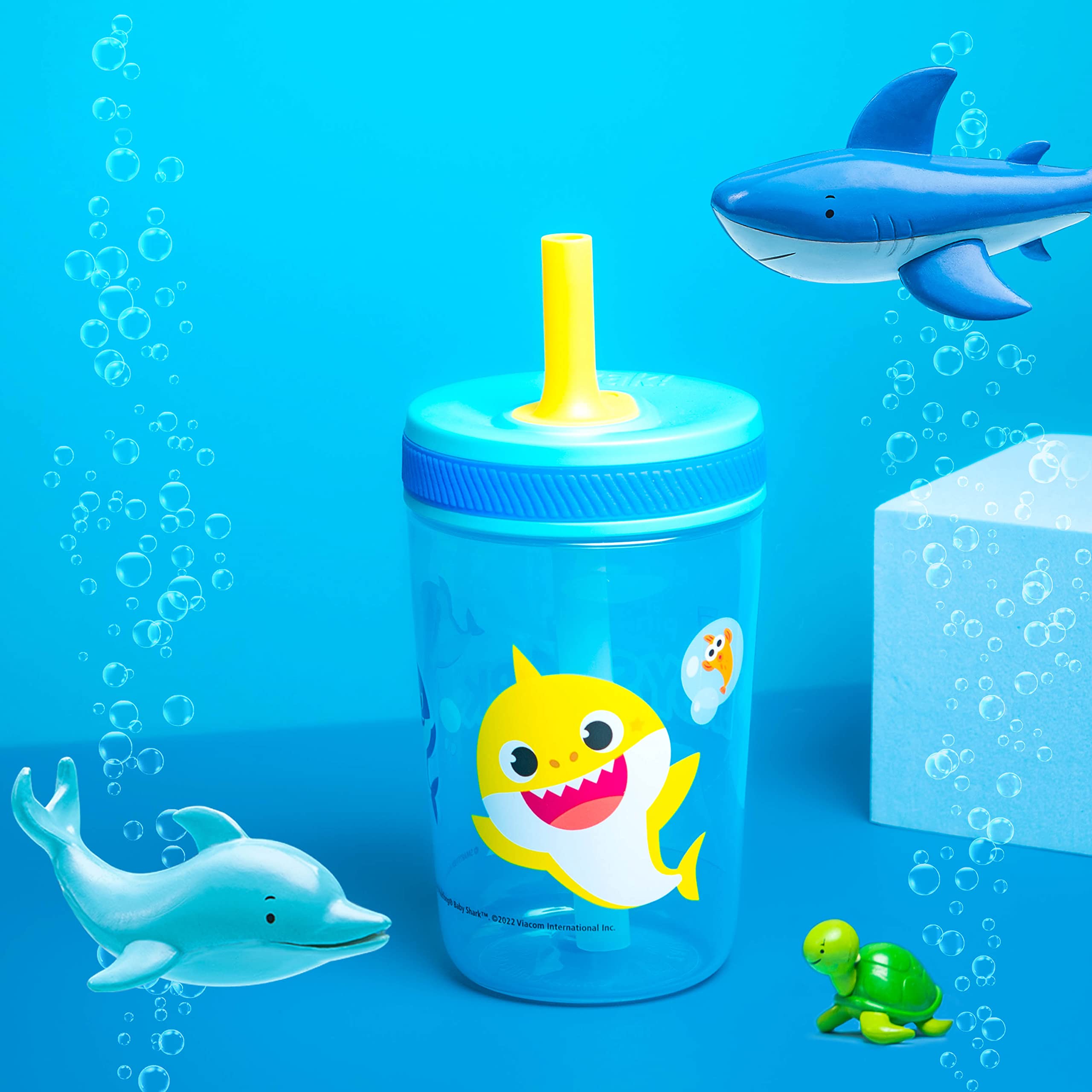 Foto 3 | Set De Vasos Zak Designs Baby Shark Kelso 450 Ml (2 Unidades) - Venta Internacional.