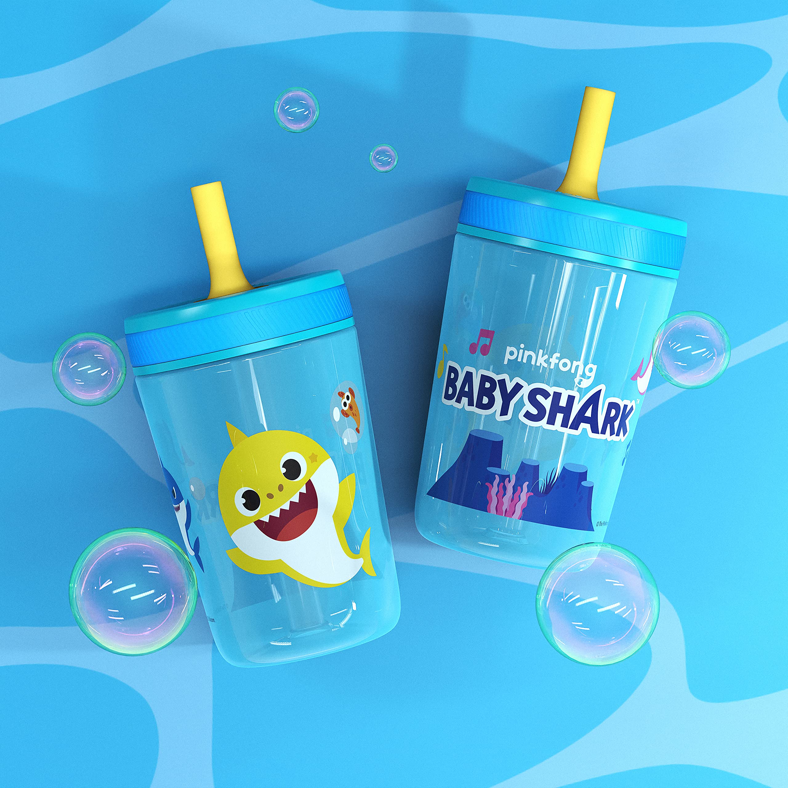 Foto 6 | Set De Vasos Zak Designs Baby Shark Kelso 450 Ml (2 Unidades) - Venta Internacional.