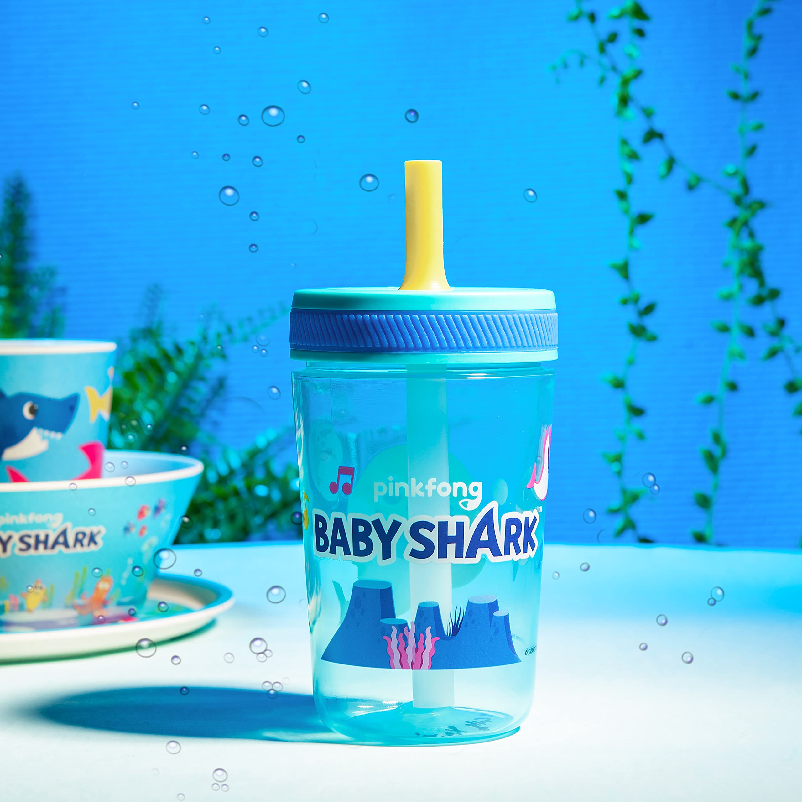 Foto 7 | Set De Vasos Zak Designs Baby Shark Kelso 450 Ml (2 Unidades) - Venta Internacional.