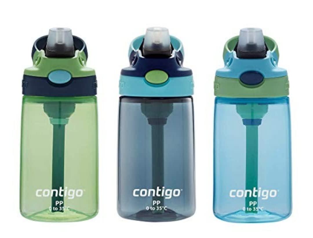Foto 3 pulgar | Botella De Agua Contigo Kids Autospout 414 Ml, Paquete De 3 Unidades, Verde/azul - Venta Internacional.