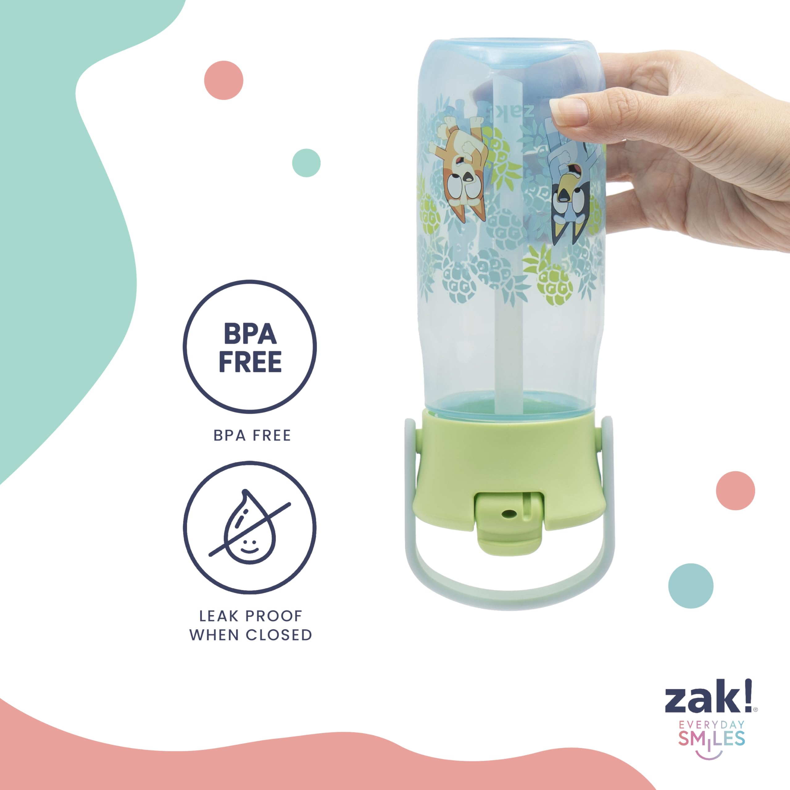 Foto 5 pulgar | Botella de Agua Harmony Bluey de Zak Designs 500 ml Paquete de 2 - Venta Internacional