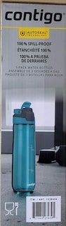 Foto 3 | Botella De Agua Contigo Autoseal, 700 Ml, A Prueba De Derrames, Sin Bpa, Paquete De 3 - Venta Internacional.