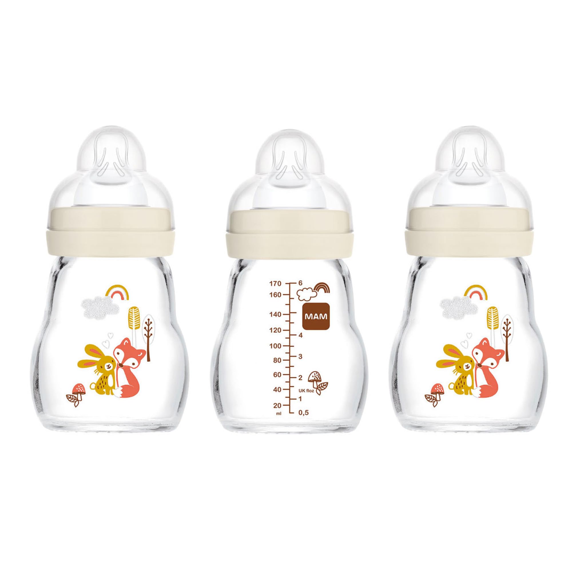 Foto 2 pulgar | Vasos Mam Feel Good Premium Vidrio 0 Meses 3 Piezas - Venta Internacional