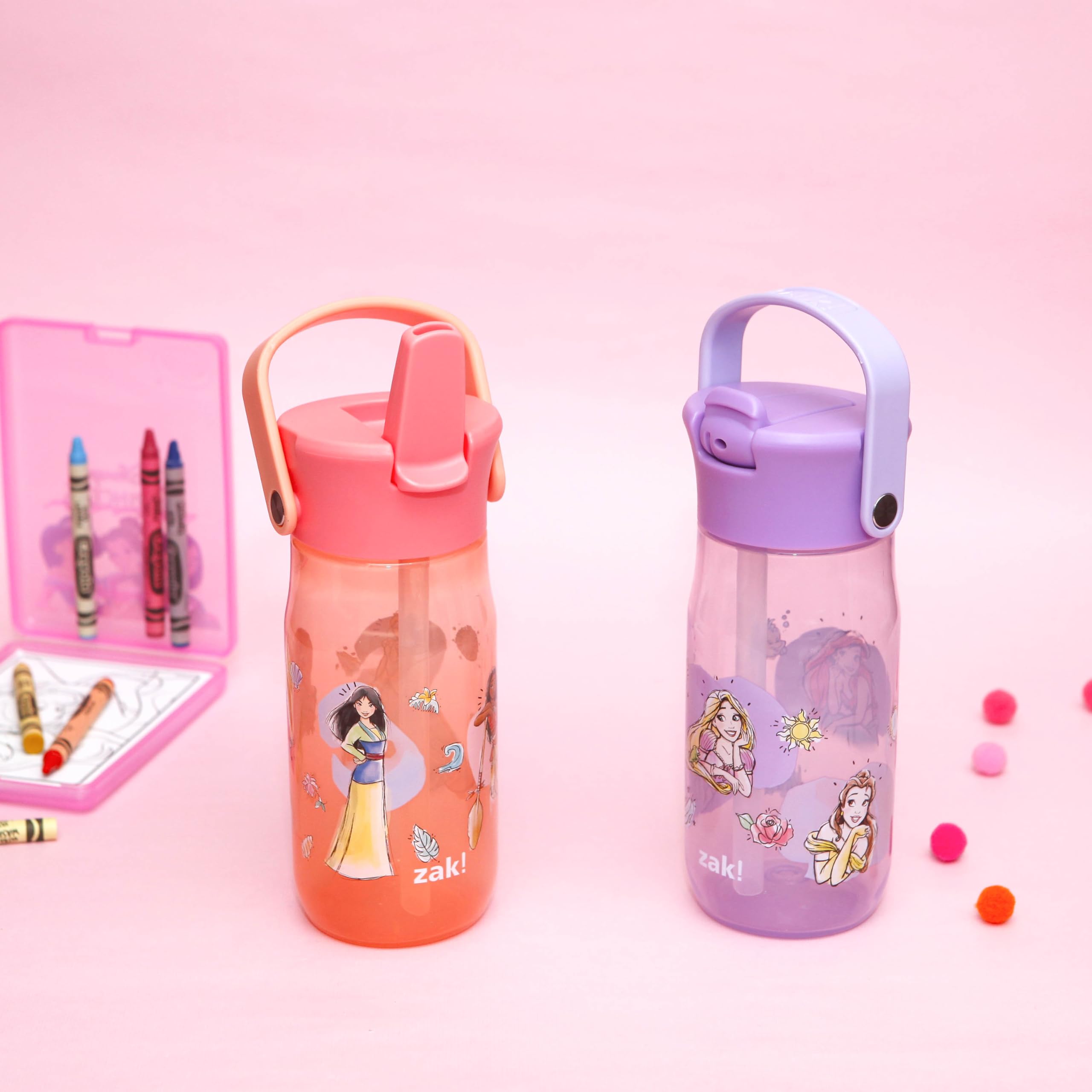 Foto 4 pulgar | Botella de Agua Harmony Disney Princess de Zak Designs 530 ml Paquete de 2 - Venta Internacional